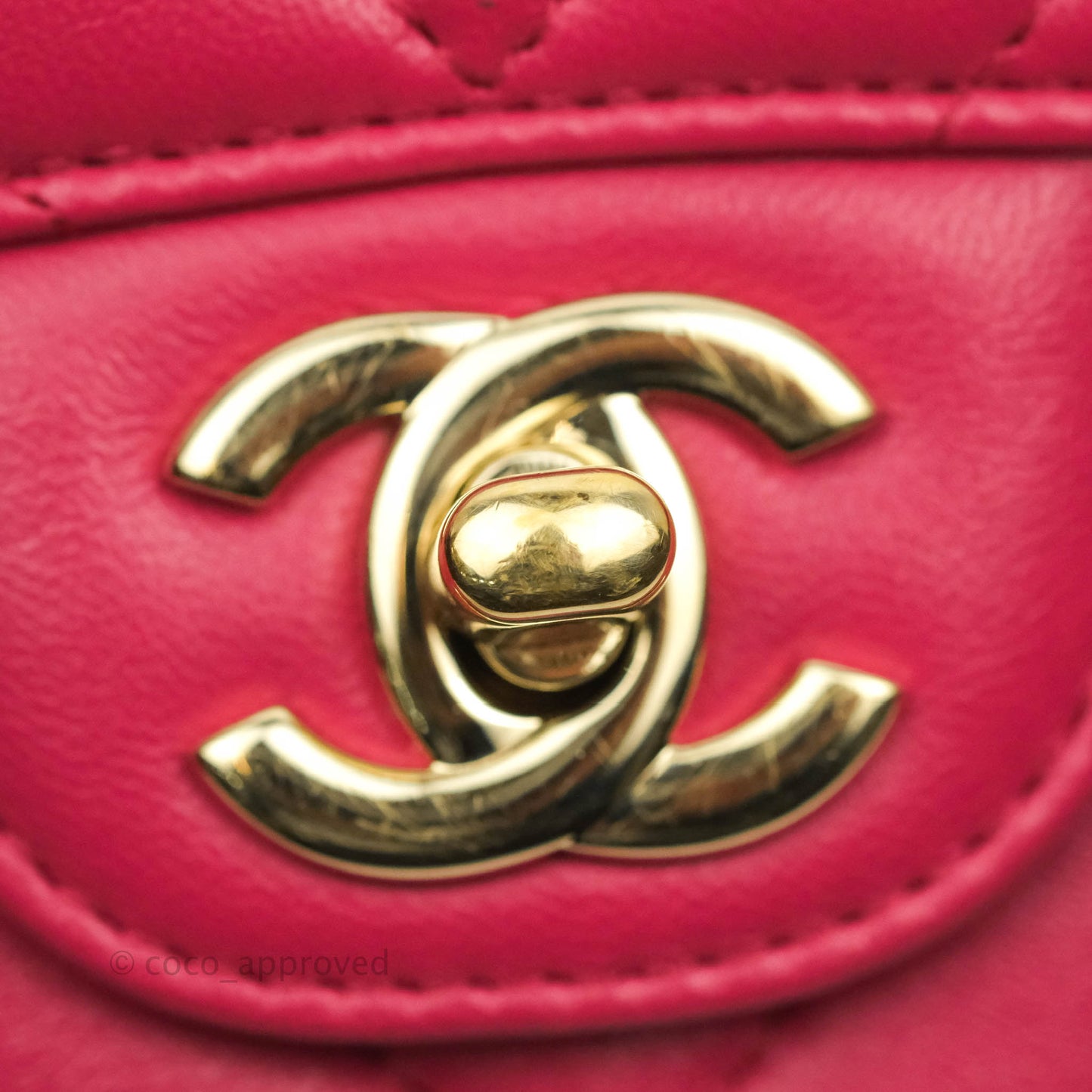 Chanel Chevron Mini Rectangular Flap Pink Lambskin Gold Hardware