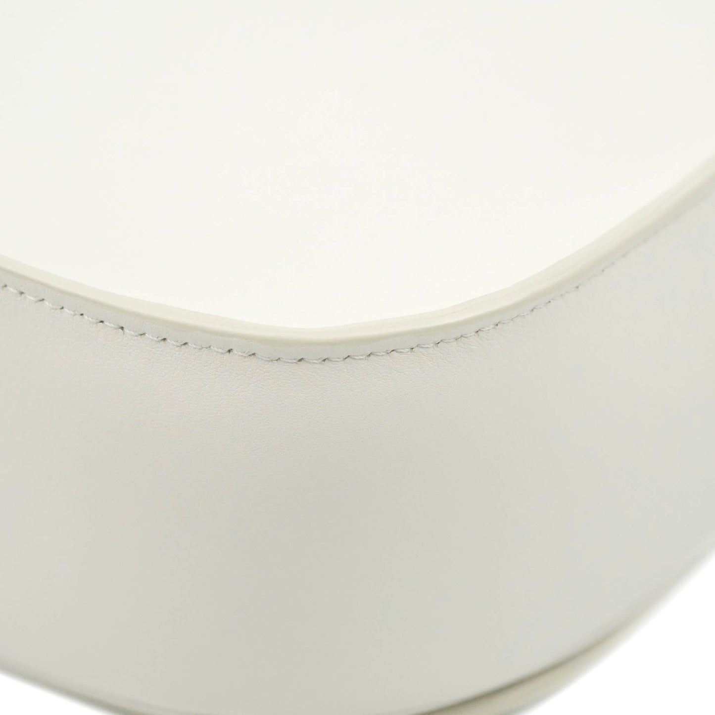 Celine Folco Cuir Triomphe White Smooth Calfskin