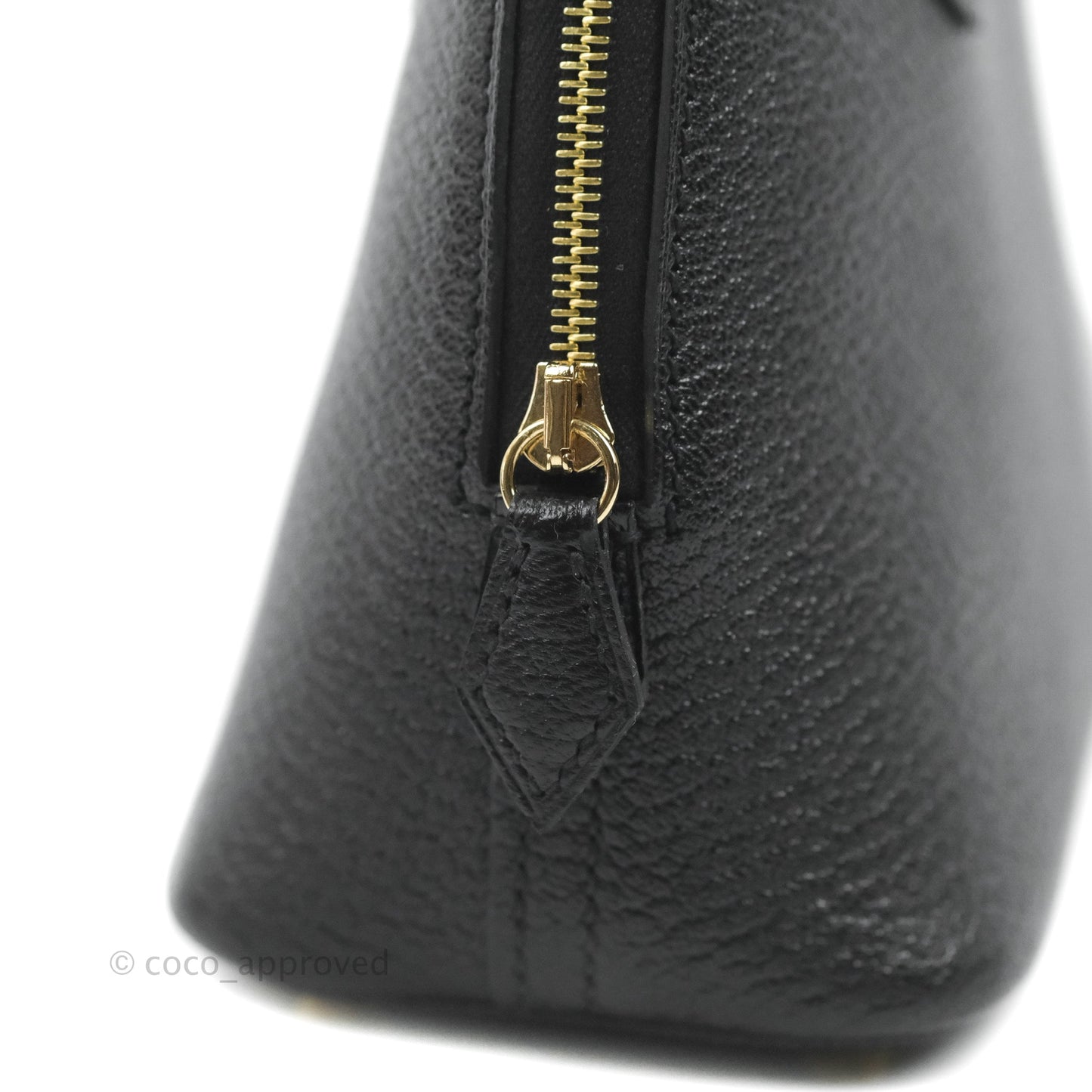 Hermès Bolide Mini 1923 Chevre Mysore Black Gold Hardware