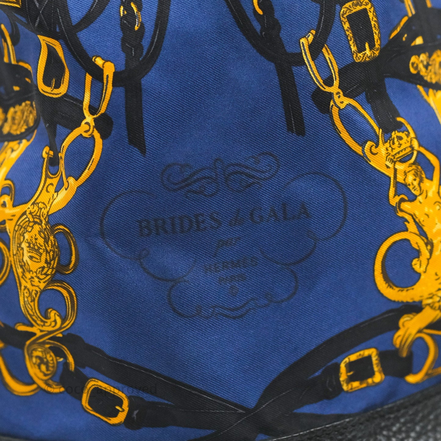 Hermes Sac Soie-Cool Drawstring Backpack Navy