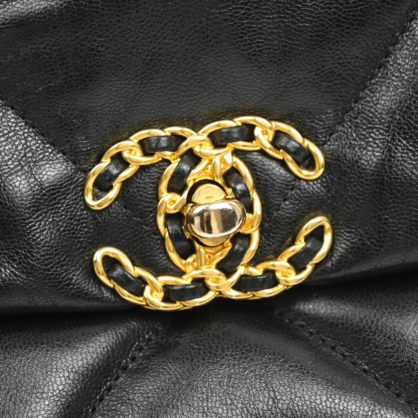 Chanel 19 Small Black Goatskin Mixed Hardware 20S