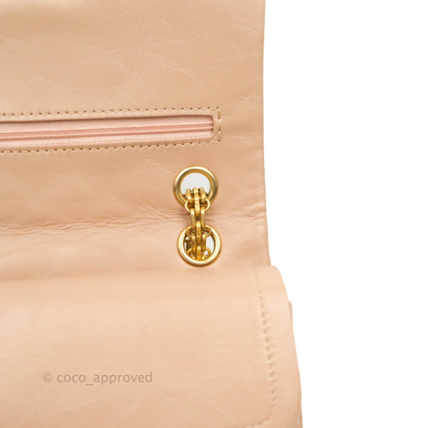 Chanel Reissue Quilted Aged Calfskin Beige Gold Hardware 226