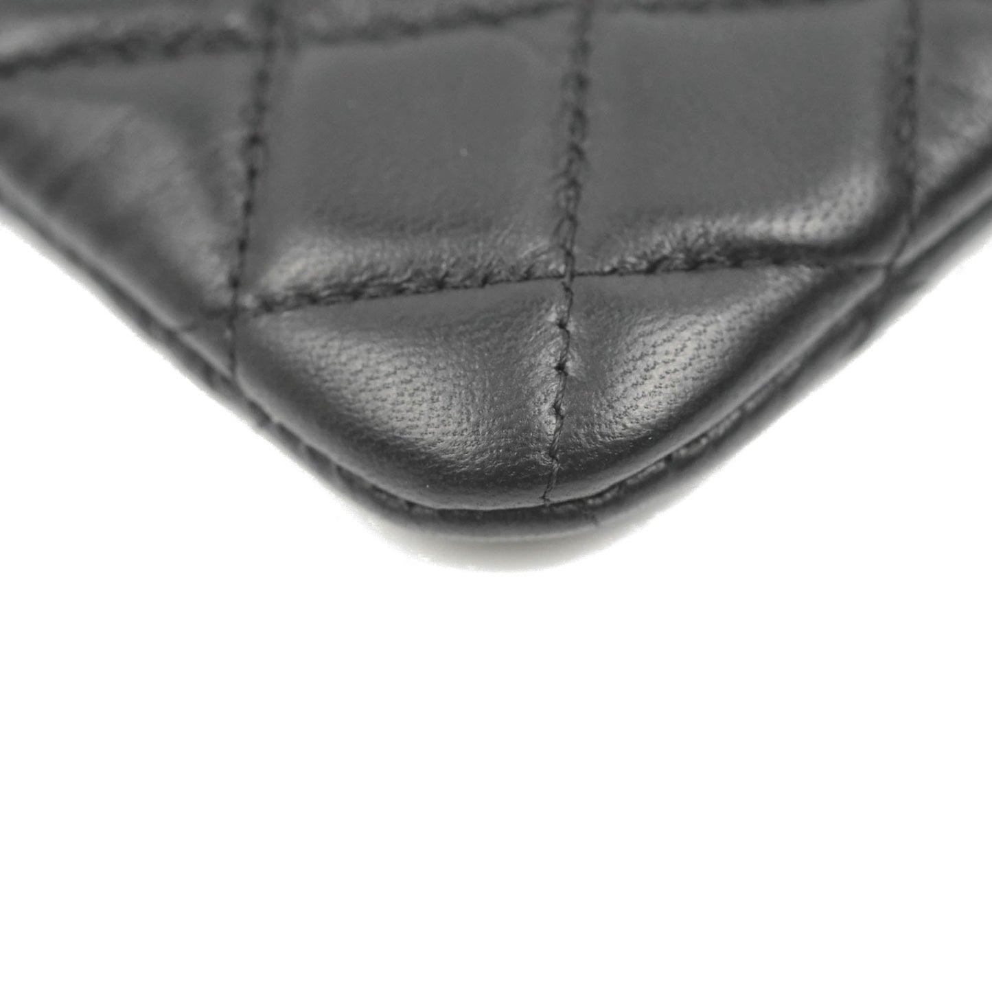 Chanel Quilted Mini O Case Black Lambskin Gold Hardware