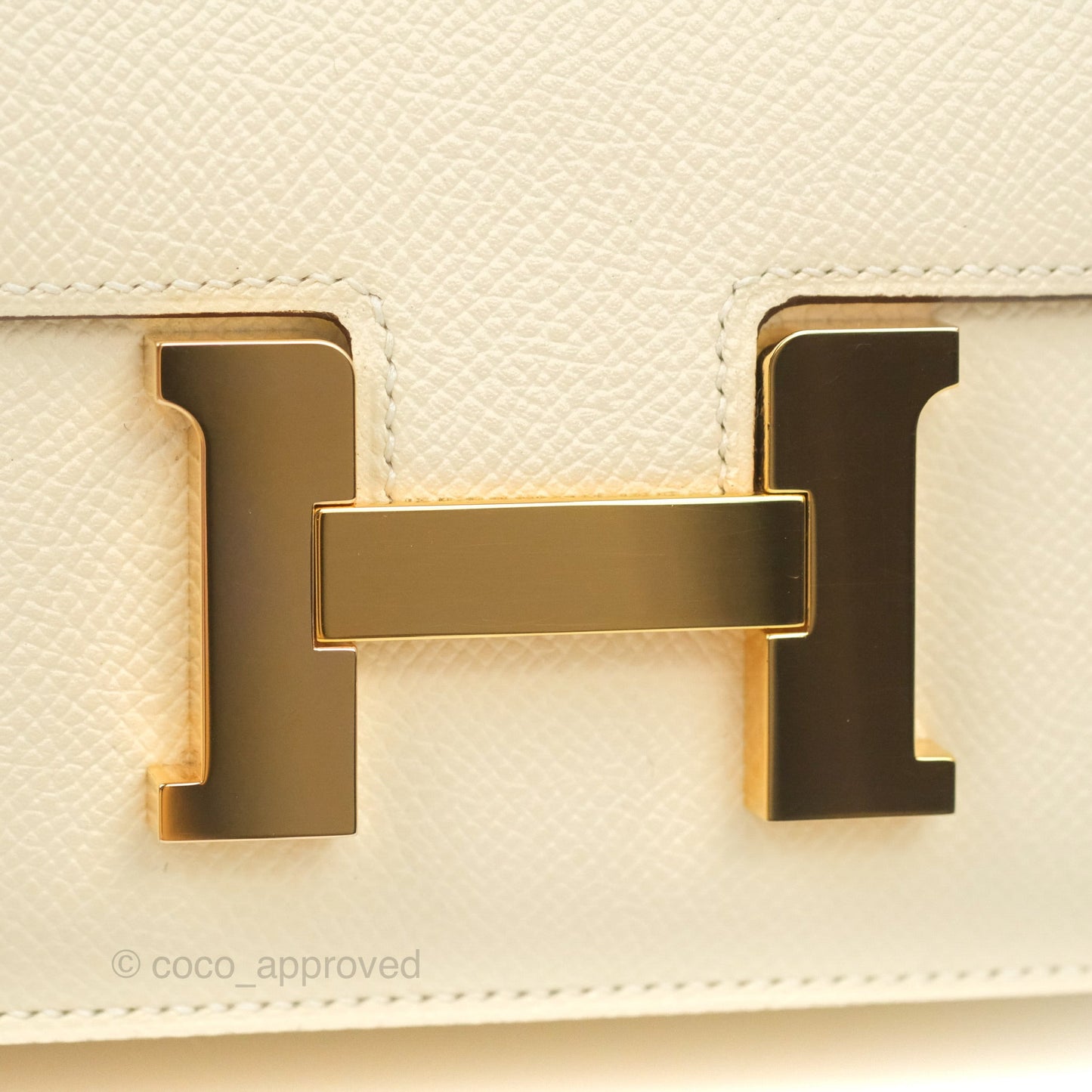 Hermès Constance Mini 18cm Nata Epsom Rose Gold Hardware