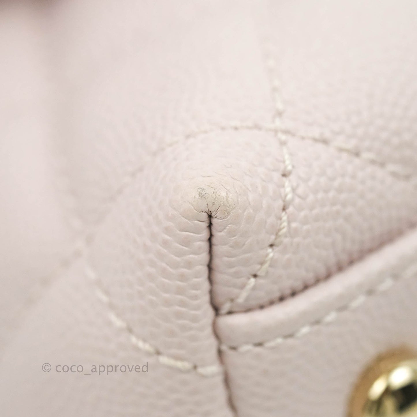 Chanel Small Coco Handle Light Lilac Pink Caviar Gold Hardware