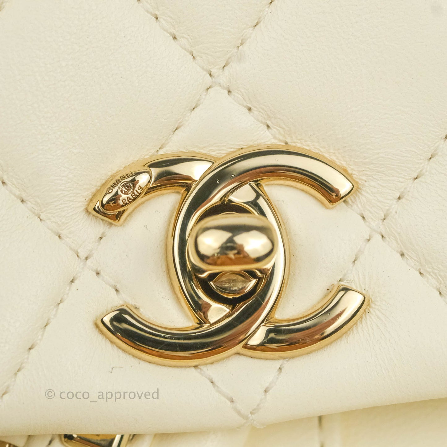 Chanel Quilted Small Duma Drawstring Backpack White Lambskin