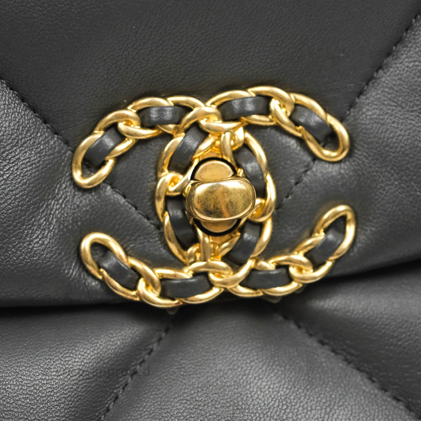 Chanel 19 Small Dark Grey Mixed Hardware