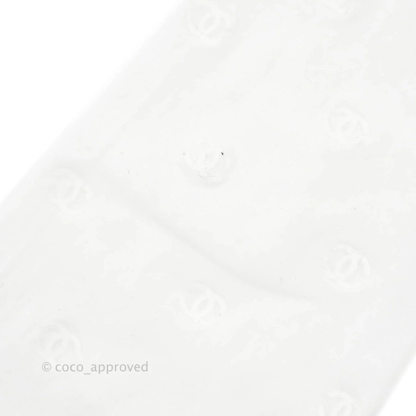 Chanel White Tights with CC Logo Size S