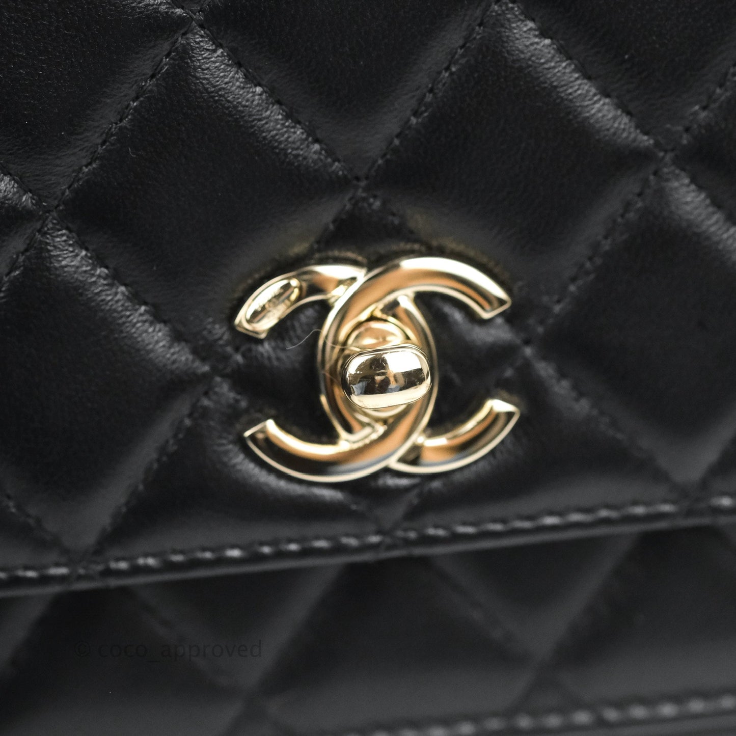 Chanel Trendy CC WOC Black Lambskin Gold Hardware
