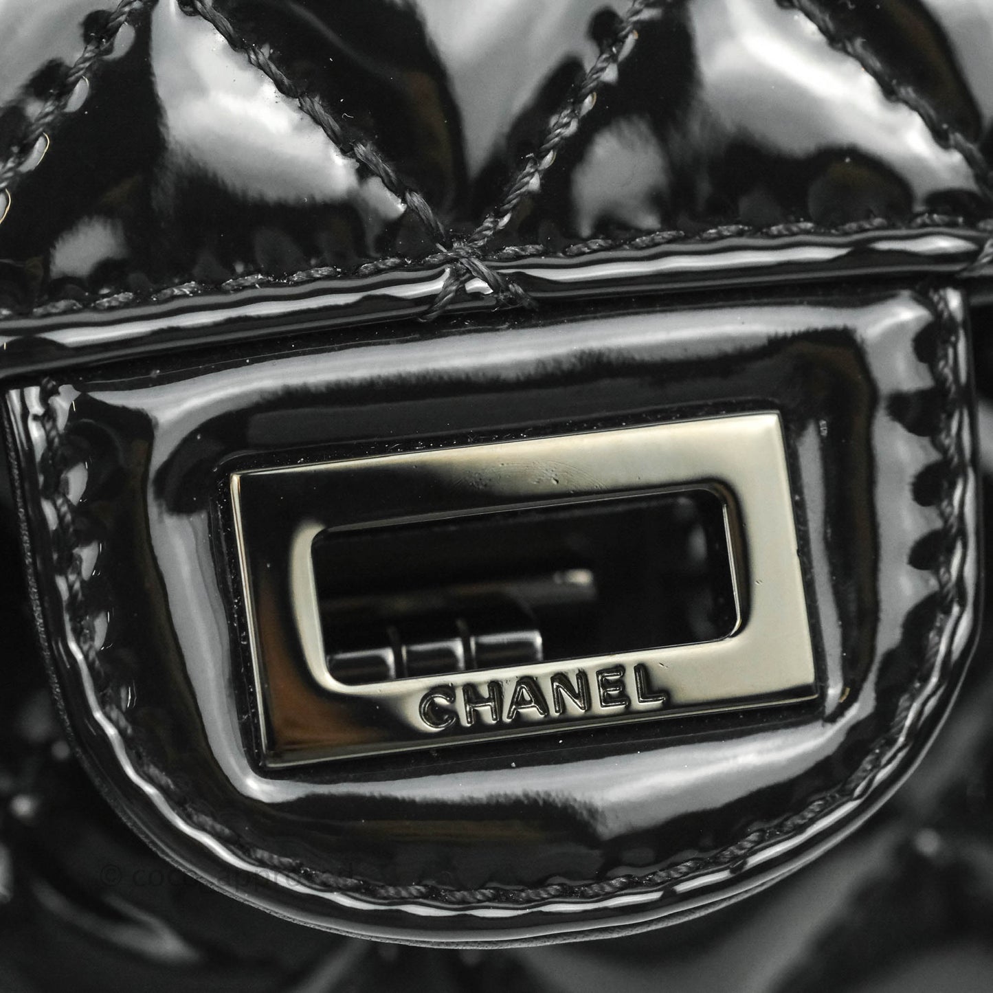 Chanel Quilted Mini Reissue 224 So Black Patent