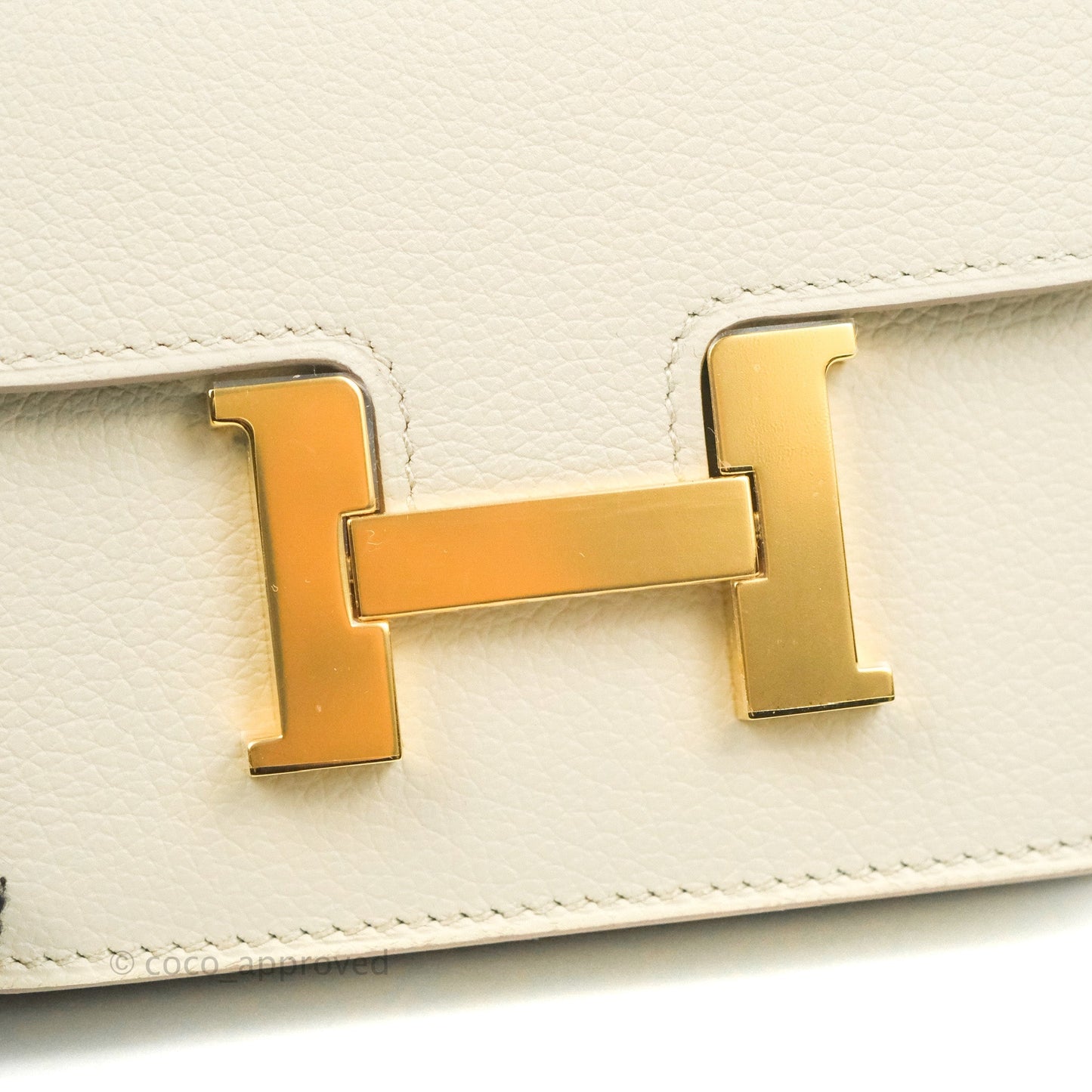 Hermès Constance Slim Wallet Beton Evercolor Gold Hardware