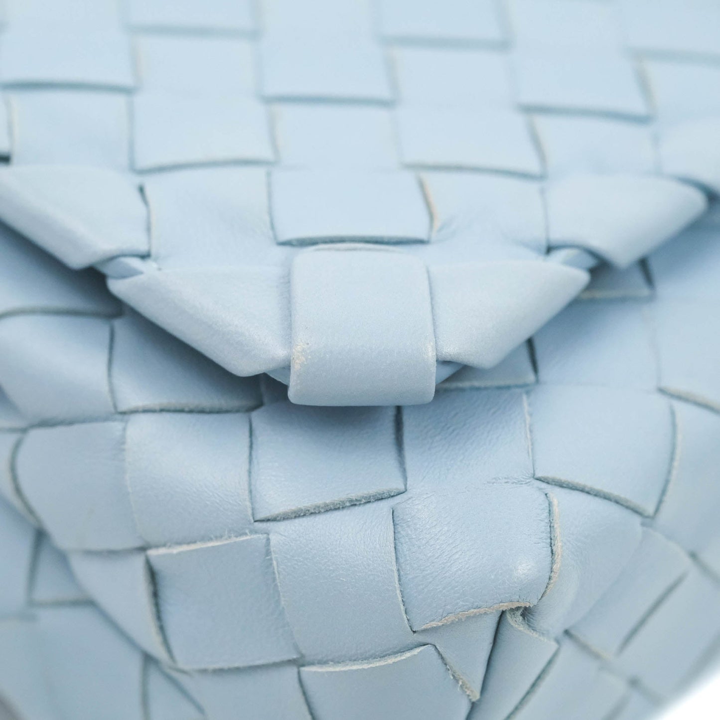 Bottega Veneta Intrecciato Mini Crossbody Bag Light Blue