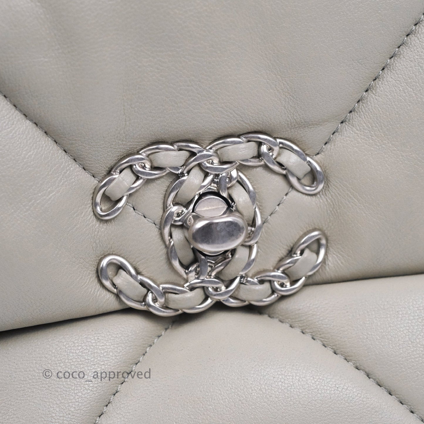 Chanel 19 Small Grey Mixed Hardware 22C