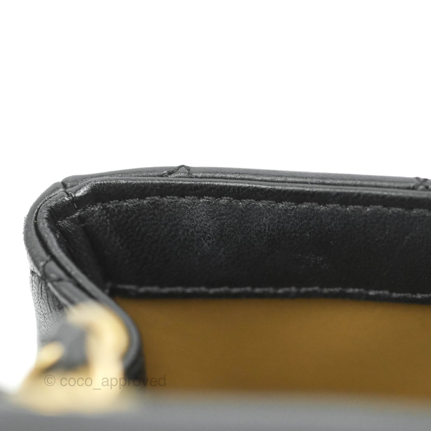 Chanel Quilted Mini Rectangular Pearl Crush Black Lambskin Gold Hardware