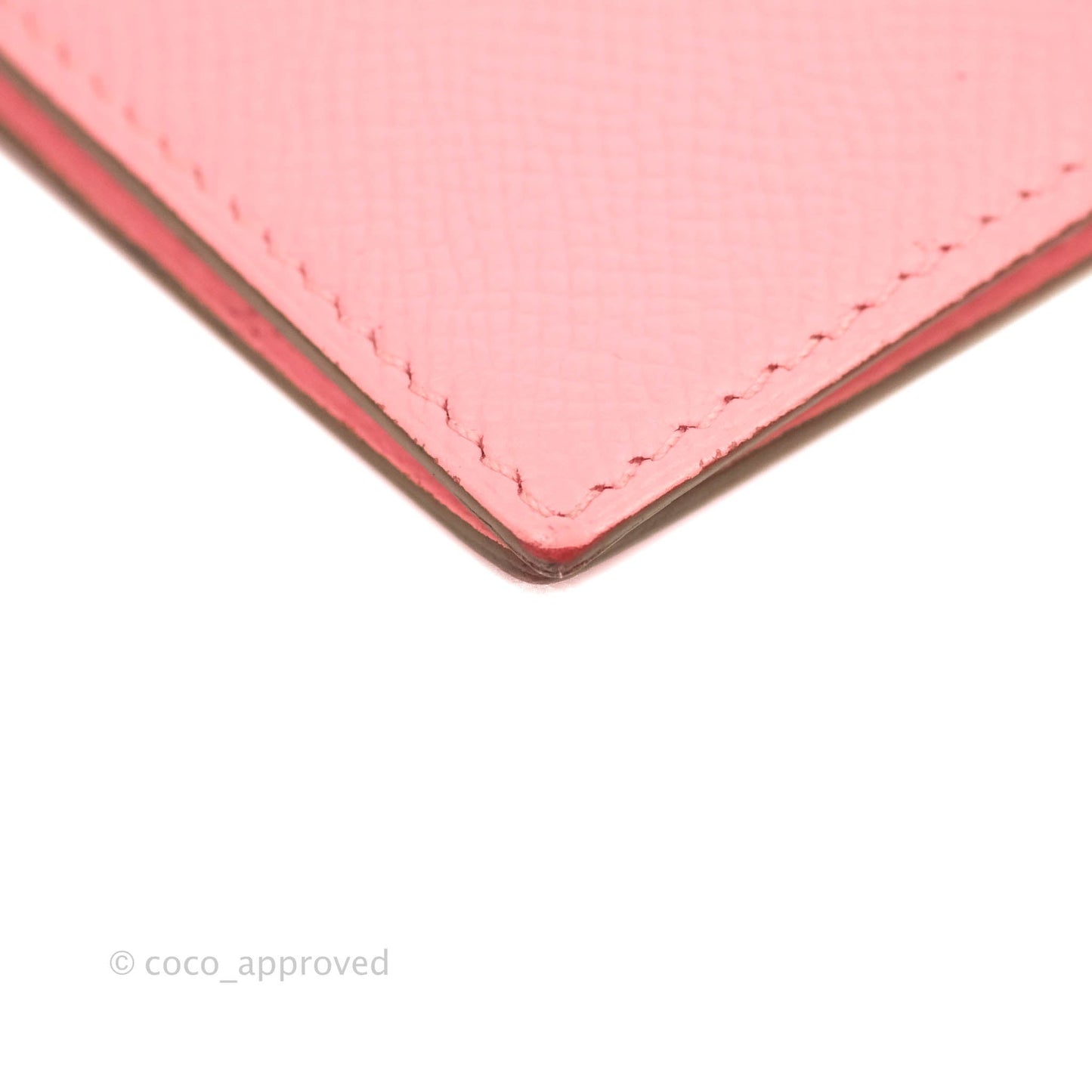 Hermès Bearn Wallet Epsom Pink Palladium Hardware