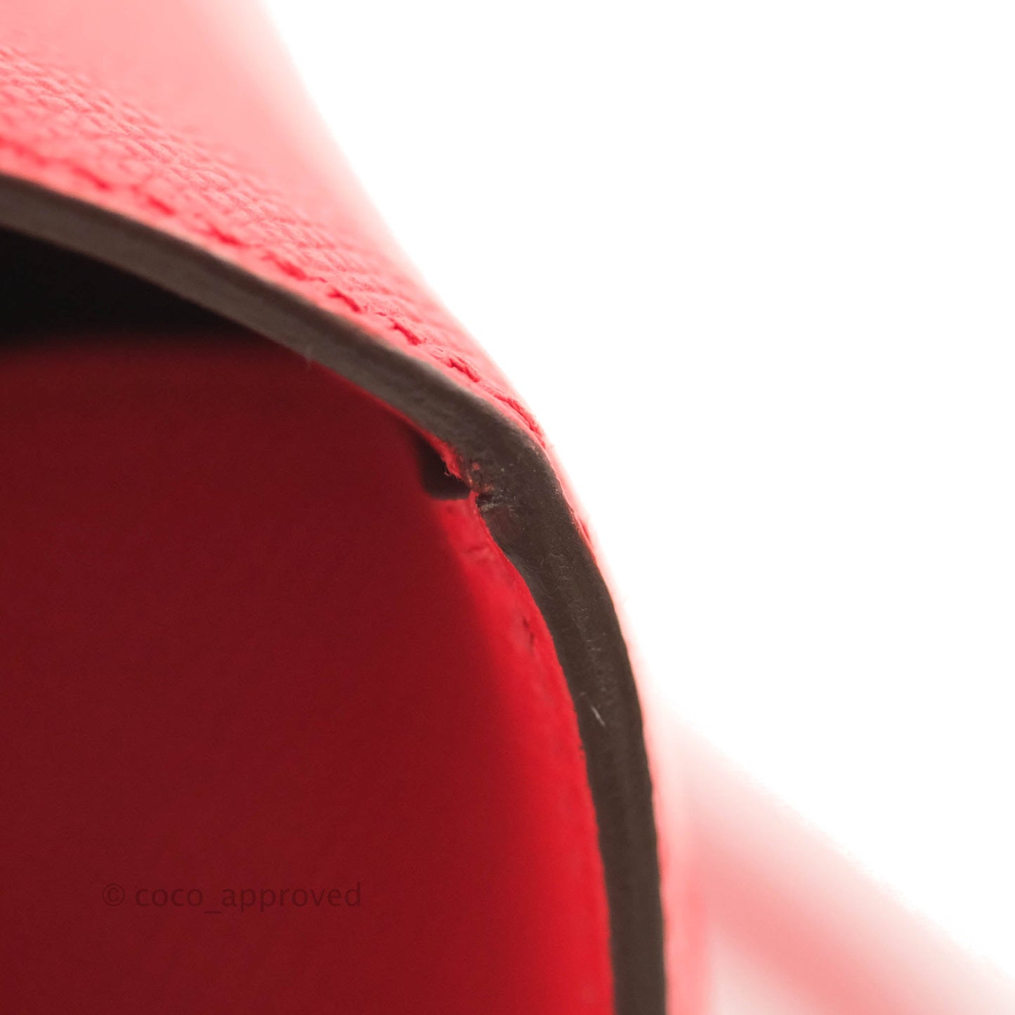 Hermès Constance 24 Rouge De Coeur Veau Epsom Palladium Hardware