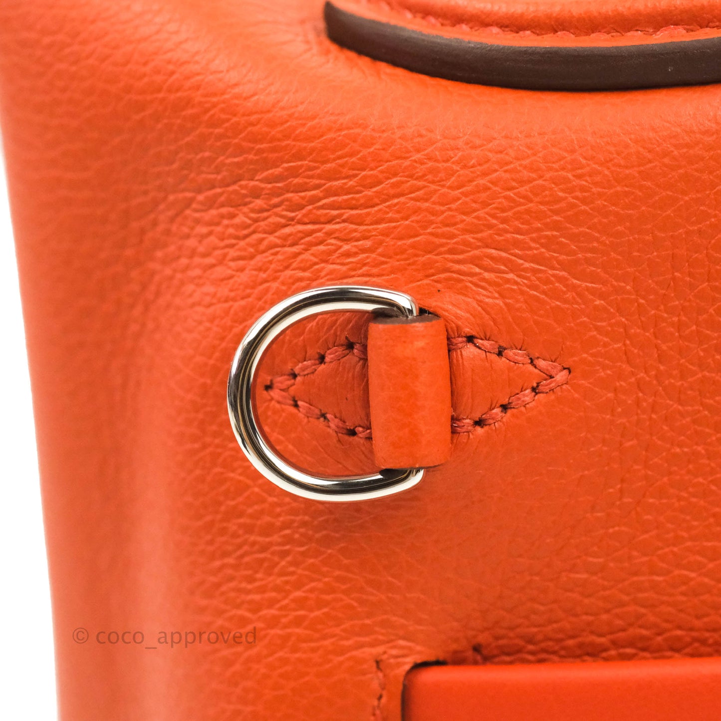 Hermès 24/24 21 Mini Terre Battue Palladium Hardware