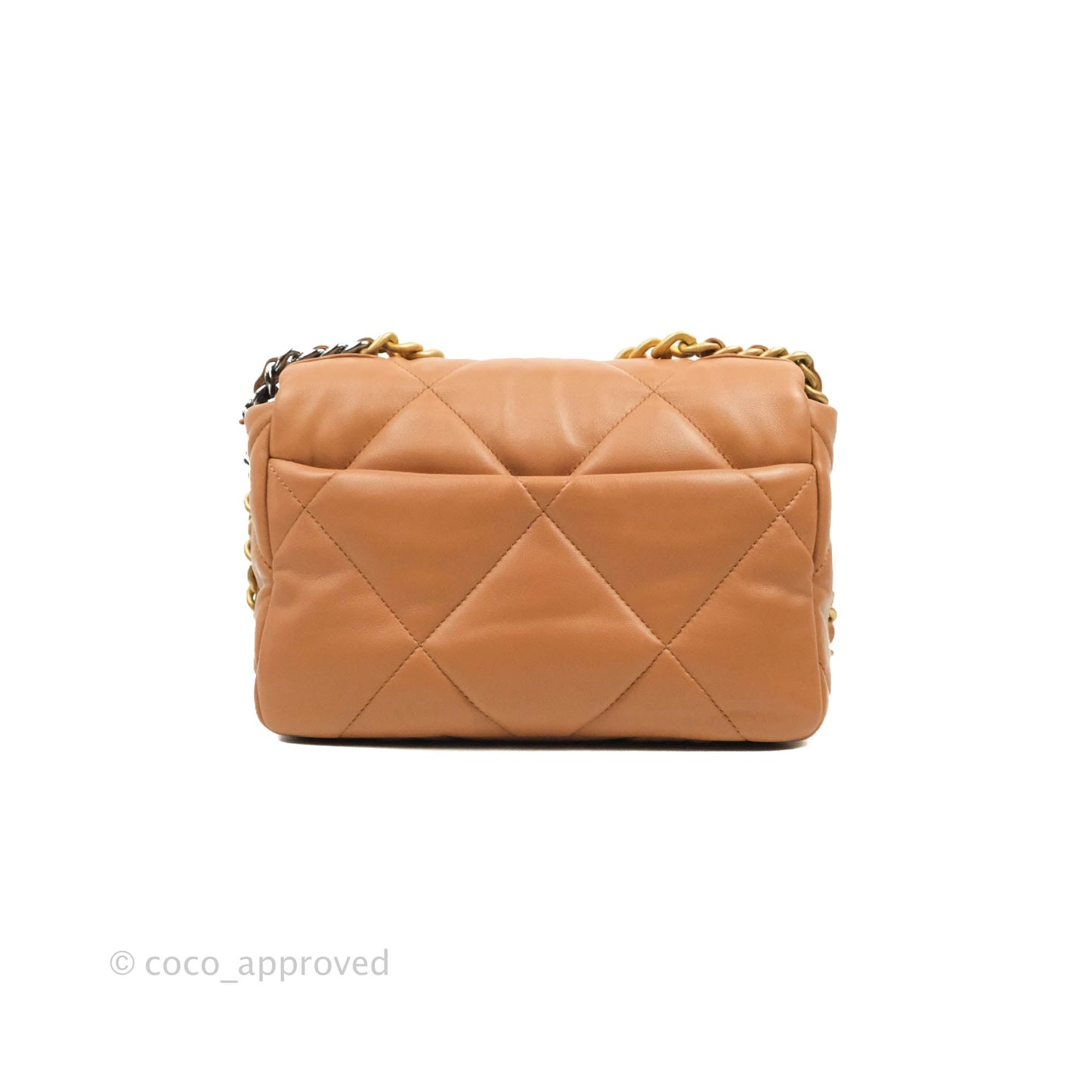Chanel 19 Small Caramel Dark Beige Lambskin Mixed Hardware 21K