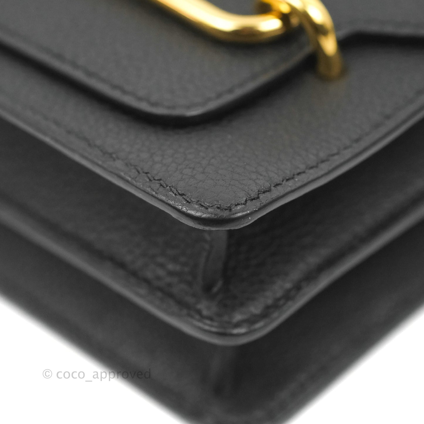 Hermès Roulis Mini 18 Black TM Gold Hardware