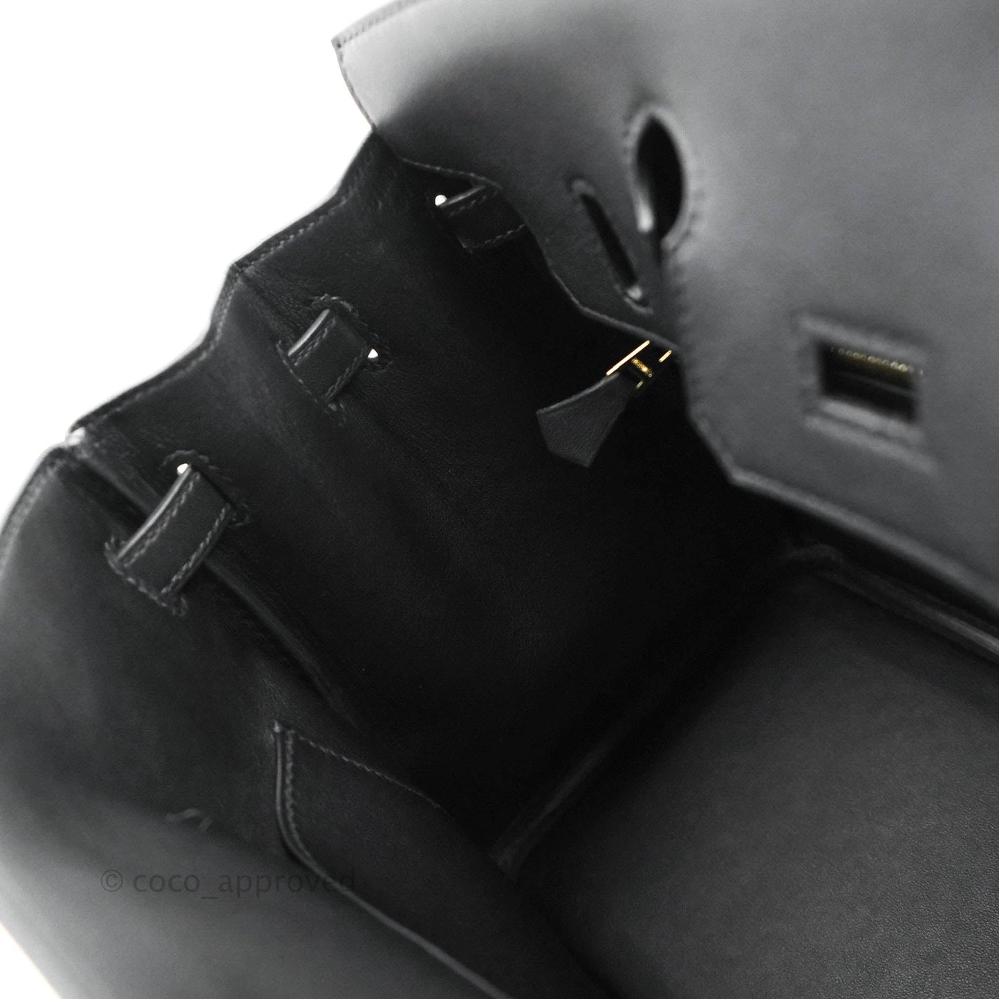 Hermes Birkin 25 Black Swift Rose Gold Hardware
