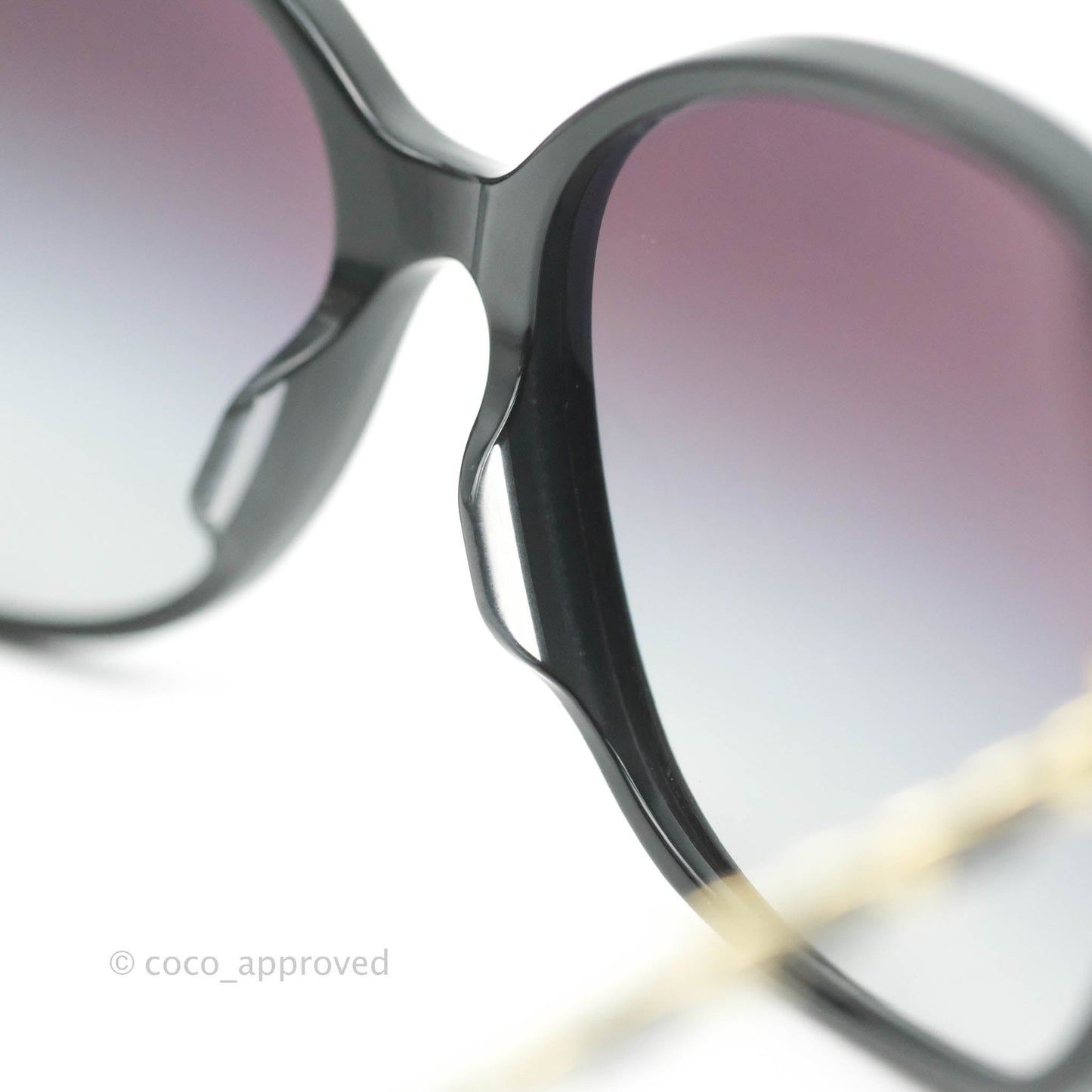 Chanel Square Chainlink Gradient Grey Lenses Sunglasses