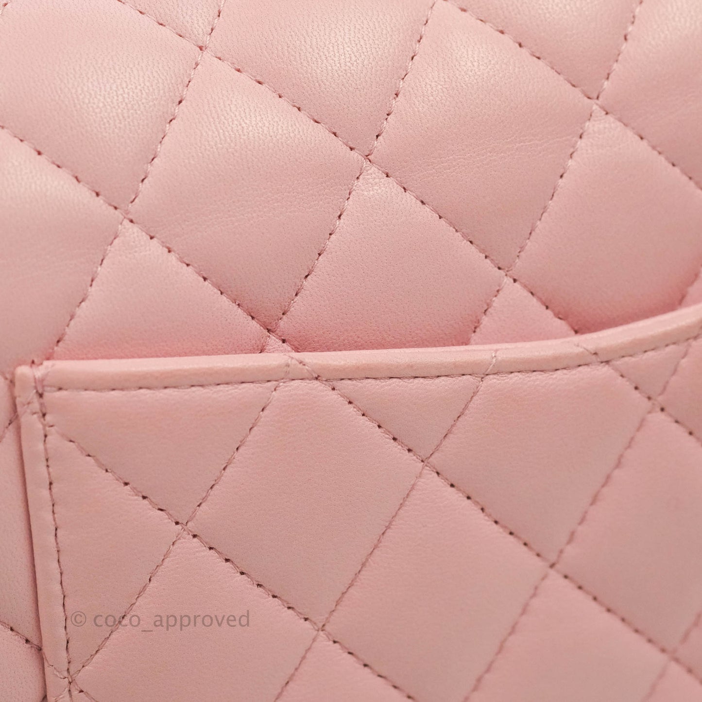 Chanel Classic M/L Medium Flap Quilted Pink Lambskin Gold Hardware