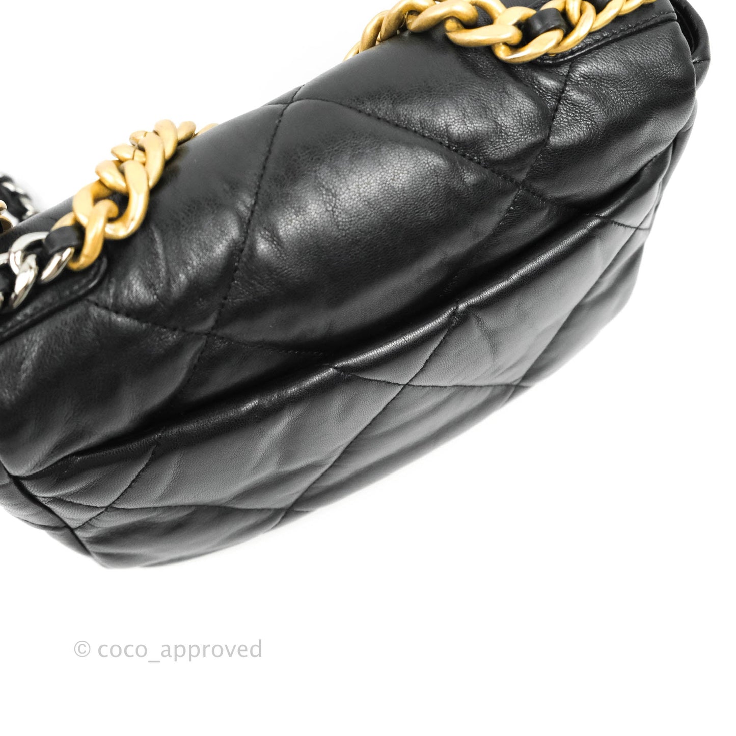 Chanel 19 Small Black Goatskin Mixed Hardware