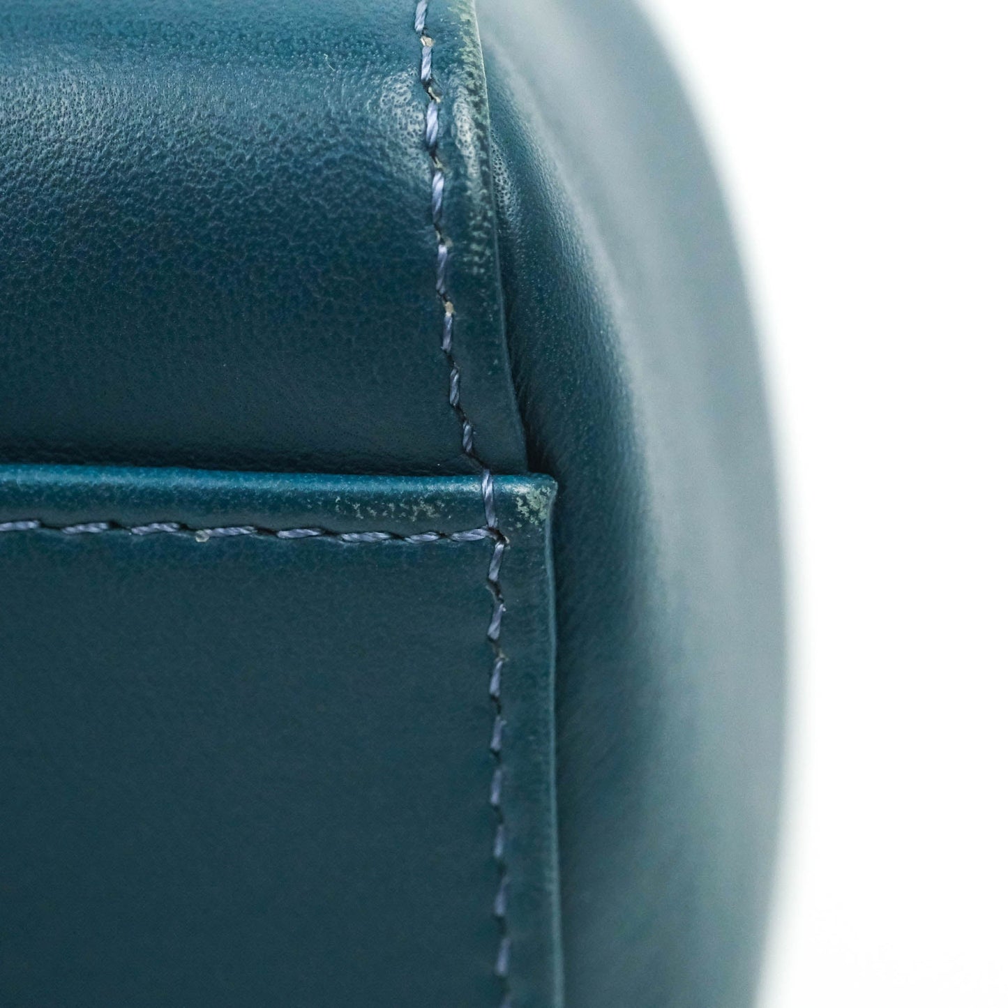 Fendi Nappa Mini Peekaboo Bag Peacock Blue