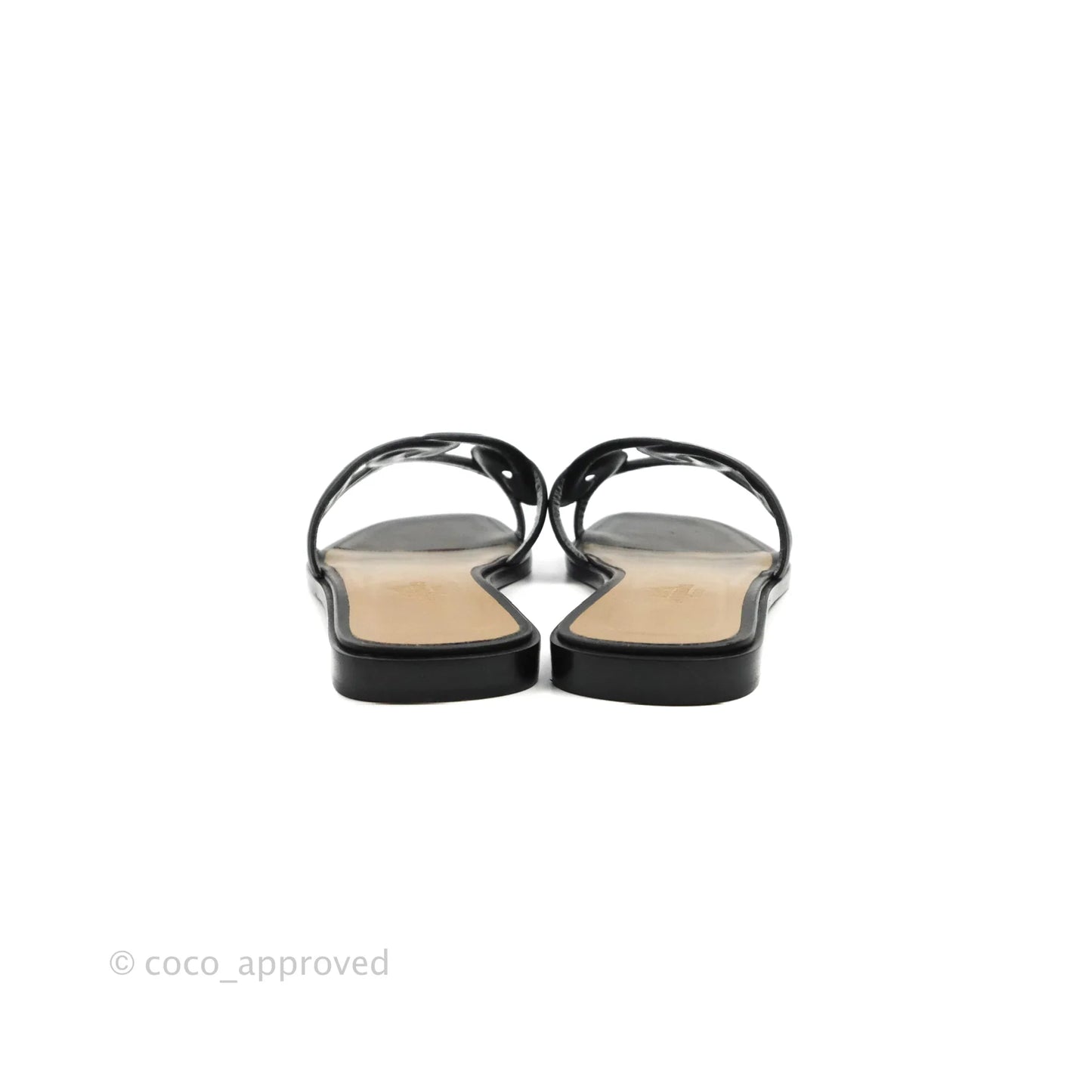 Hermes Omaha Sandal Black Size 37