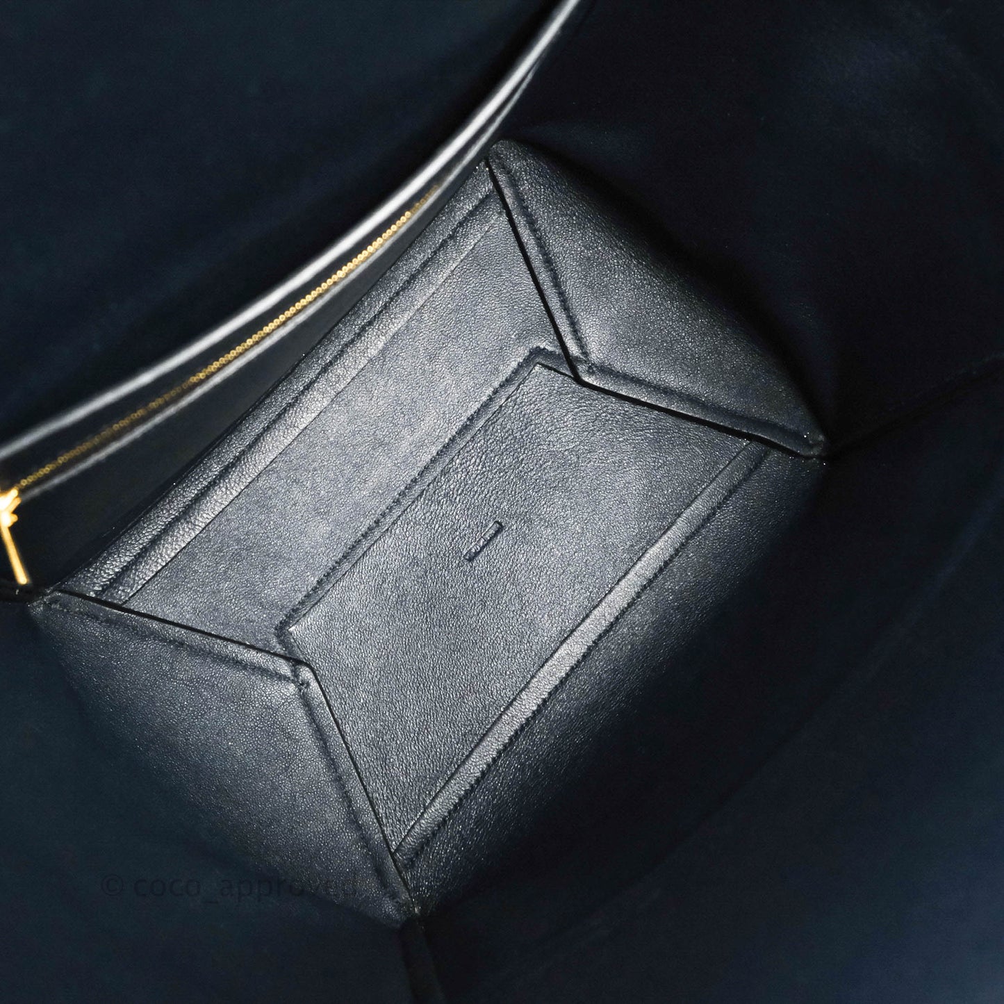 Celine Sangle Bucket Bag Navy Calfskin
