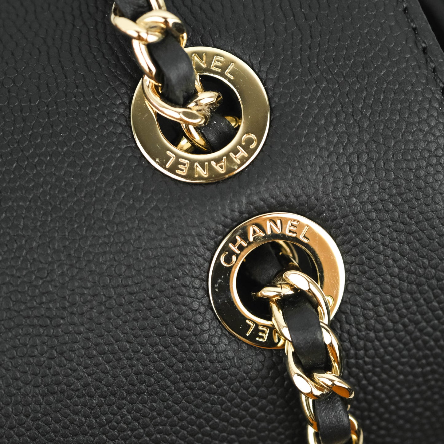 Chanel Quilted Business Affinity Backpack Black Caviar Gold Hardware