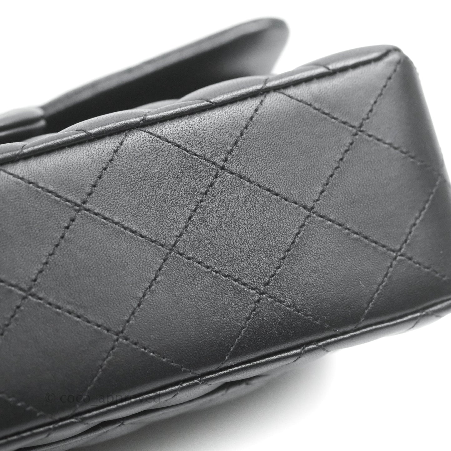 Chanel Small Classic Quilted Flap Black Lambskin Gold Hardware