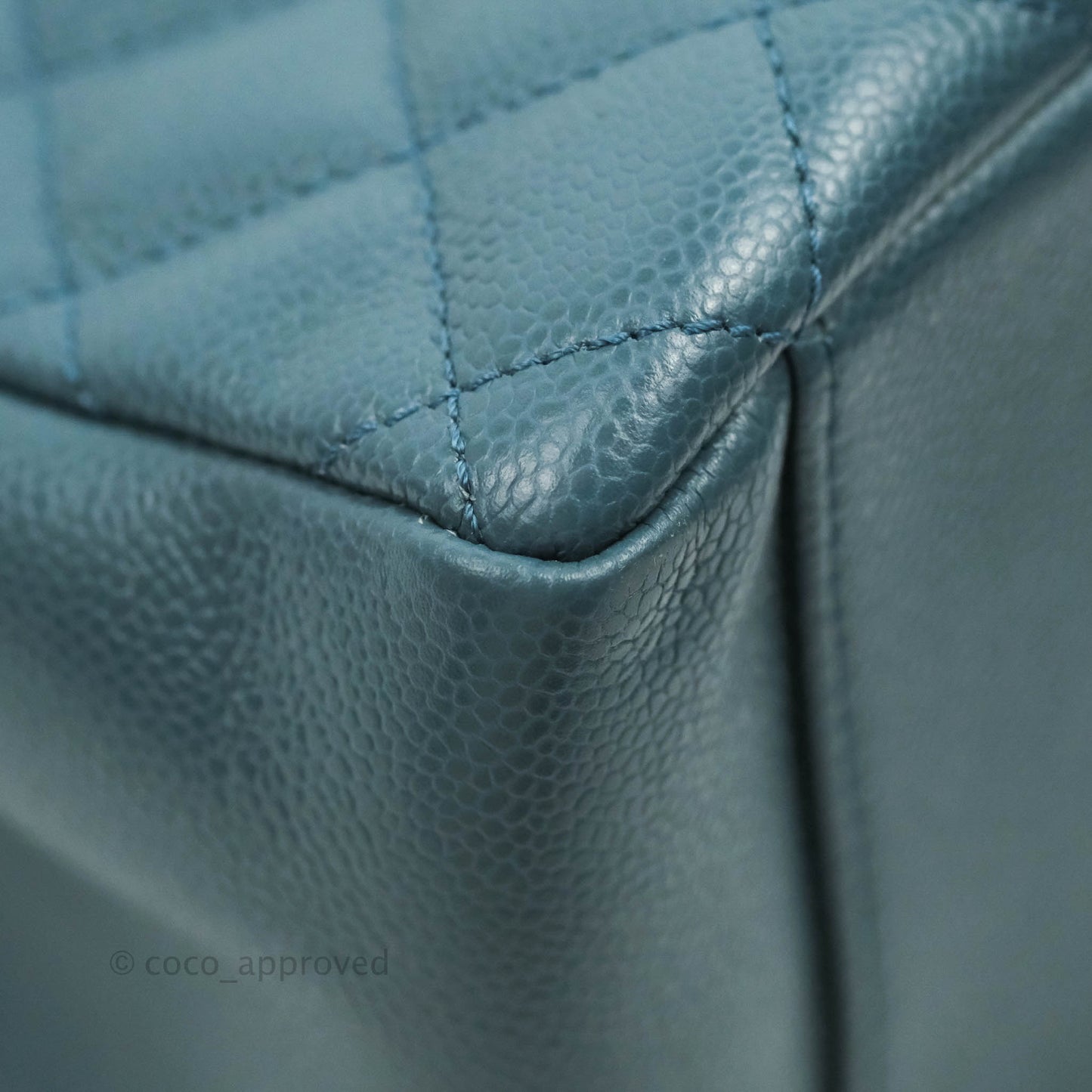 Chanel GST Blue Caviar Silver Hardware