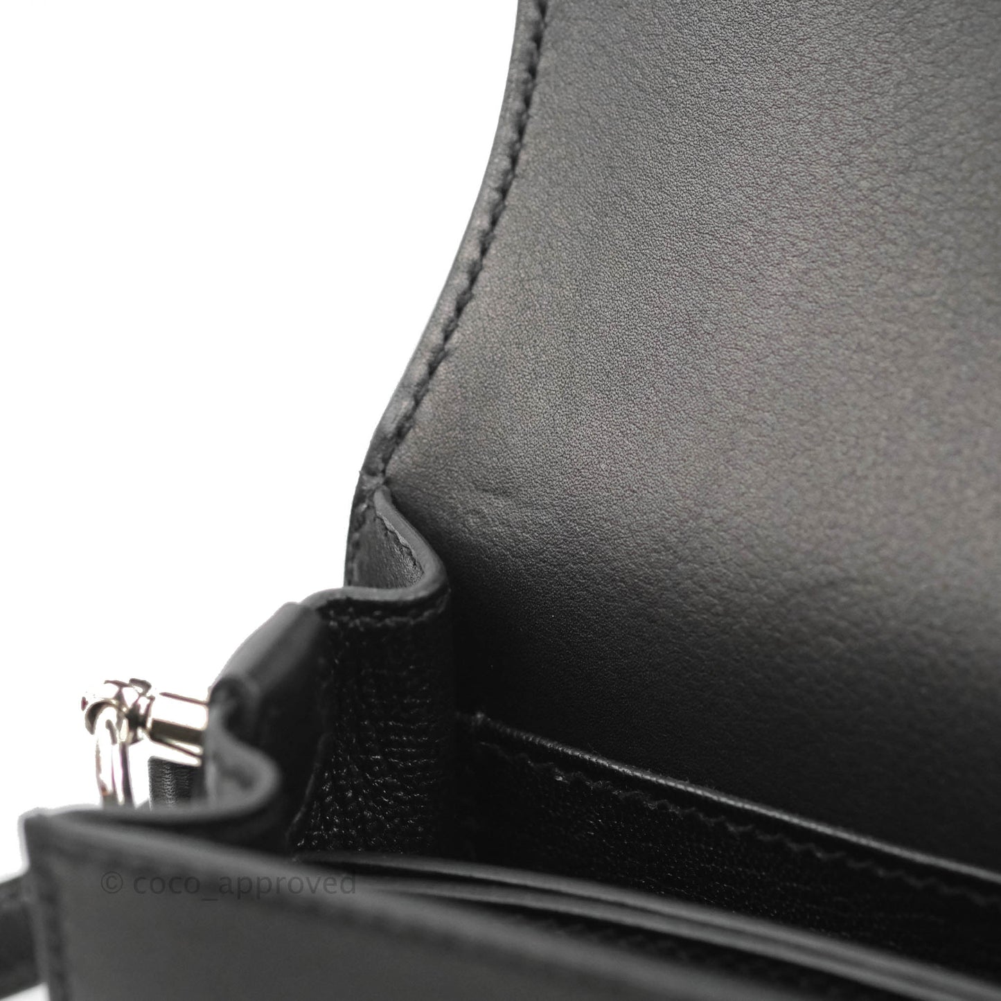 Hermès Roulis Mini 18 Black Swift Palladium Hardware