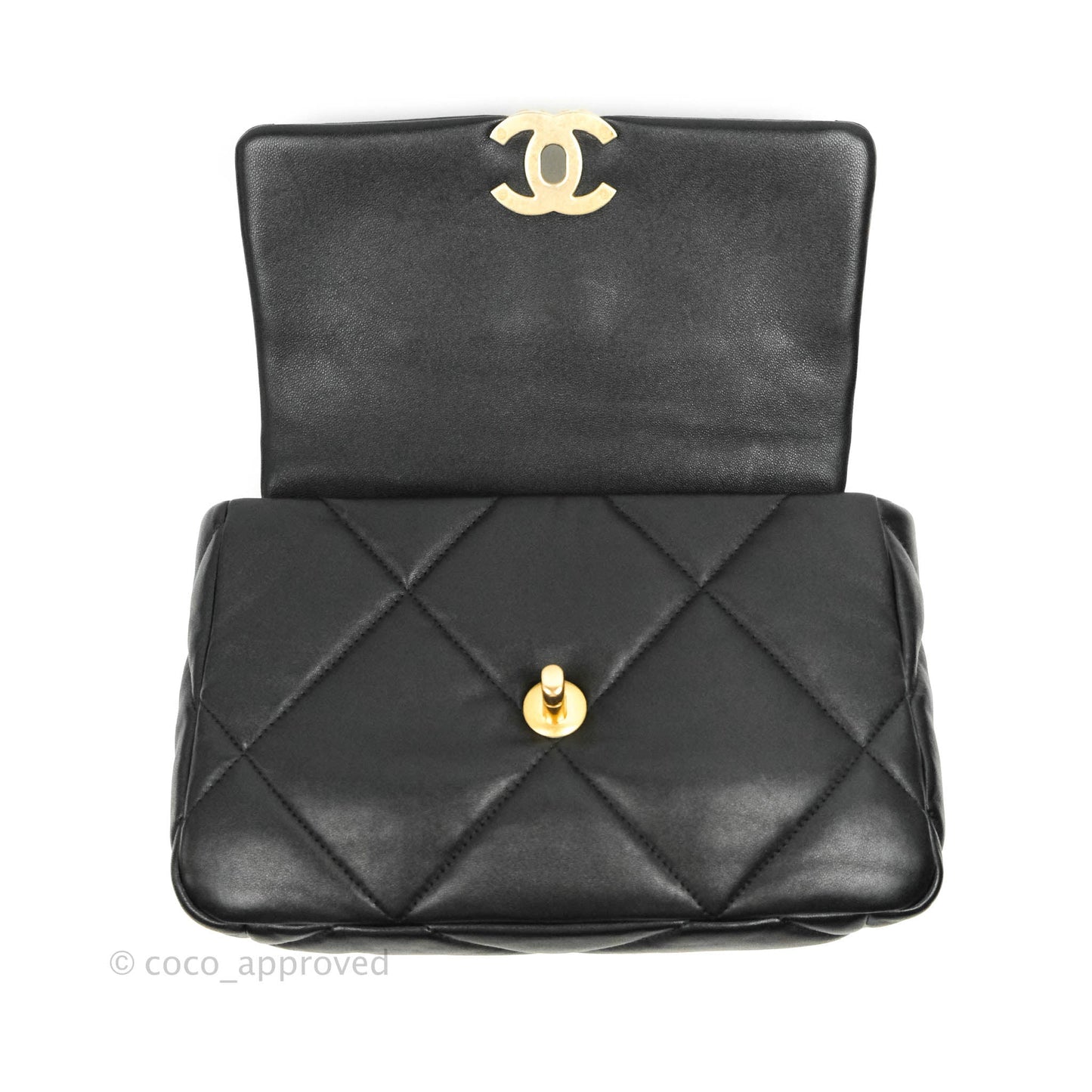 Chanel 19 Small Black Lambskin Mixed Hardware