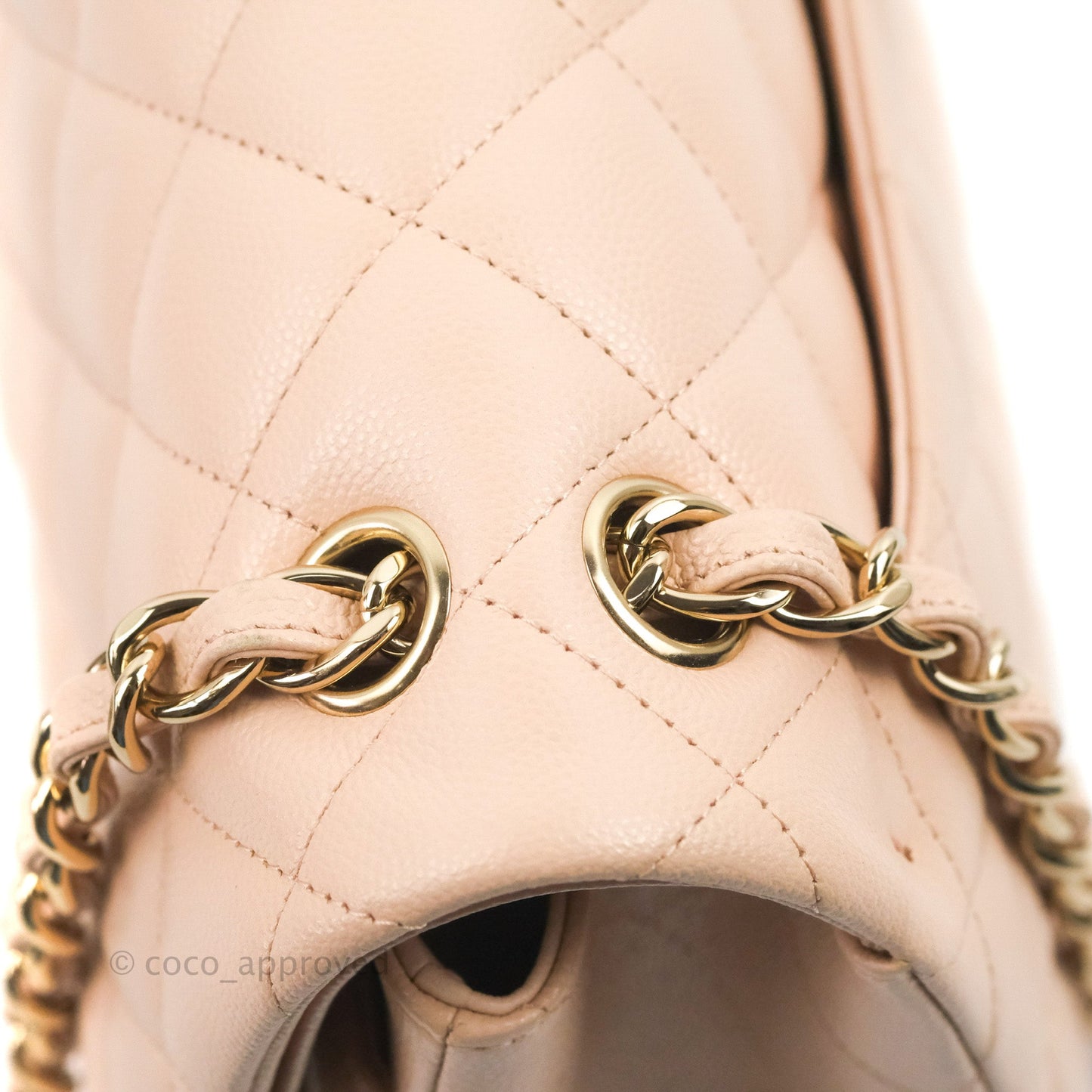 Chanel Jumbo Double Flap Rose Clair Pink Caviar Gold Hardware⁣⁣