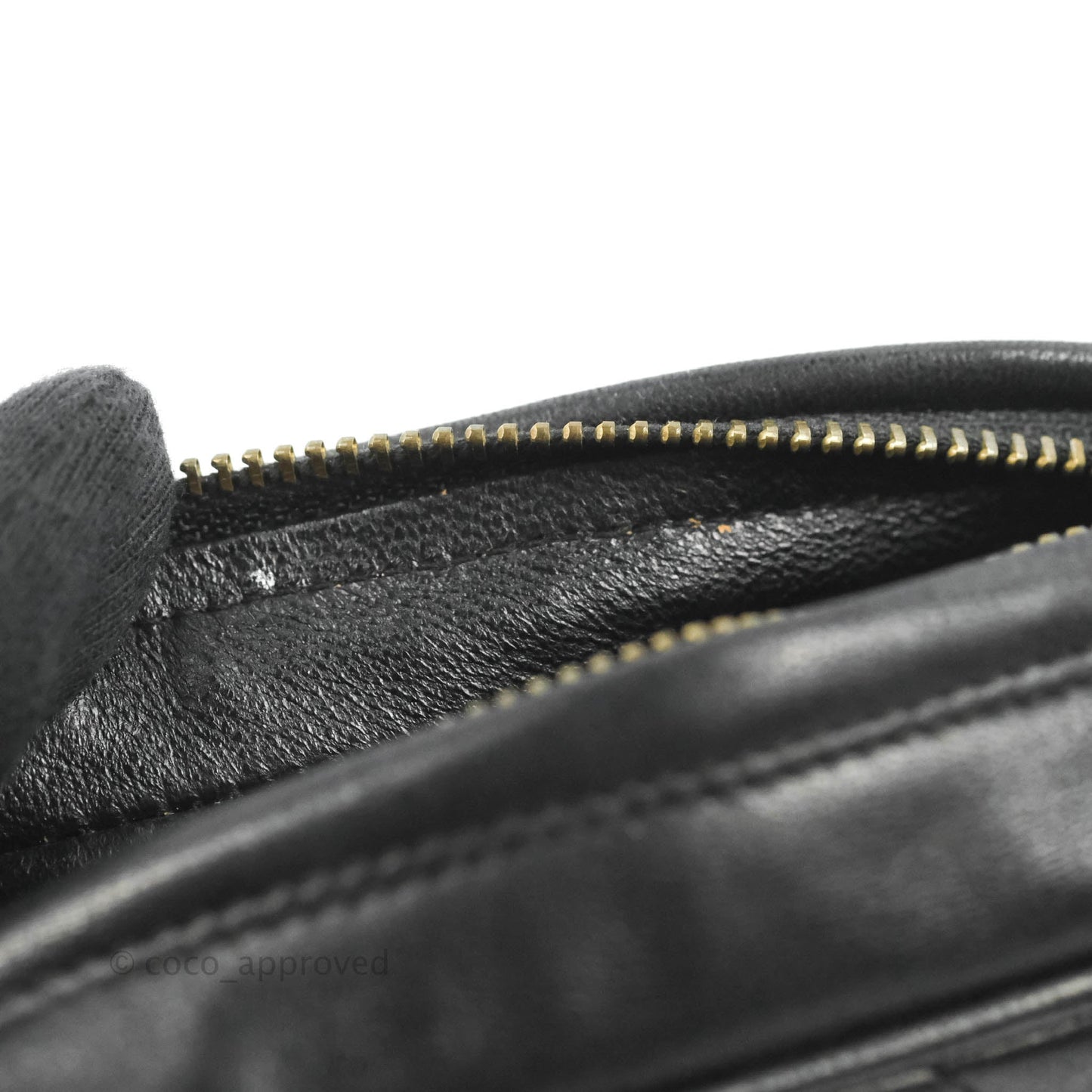 Chanel Vintage Small Camera Bag Black Lambskin Gold Hardware