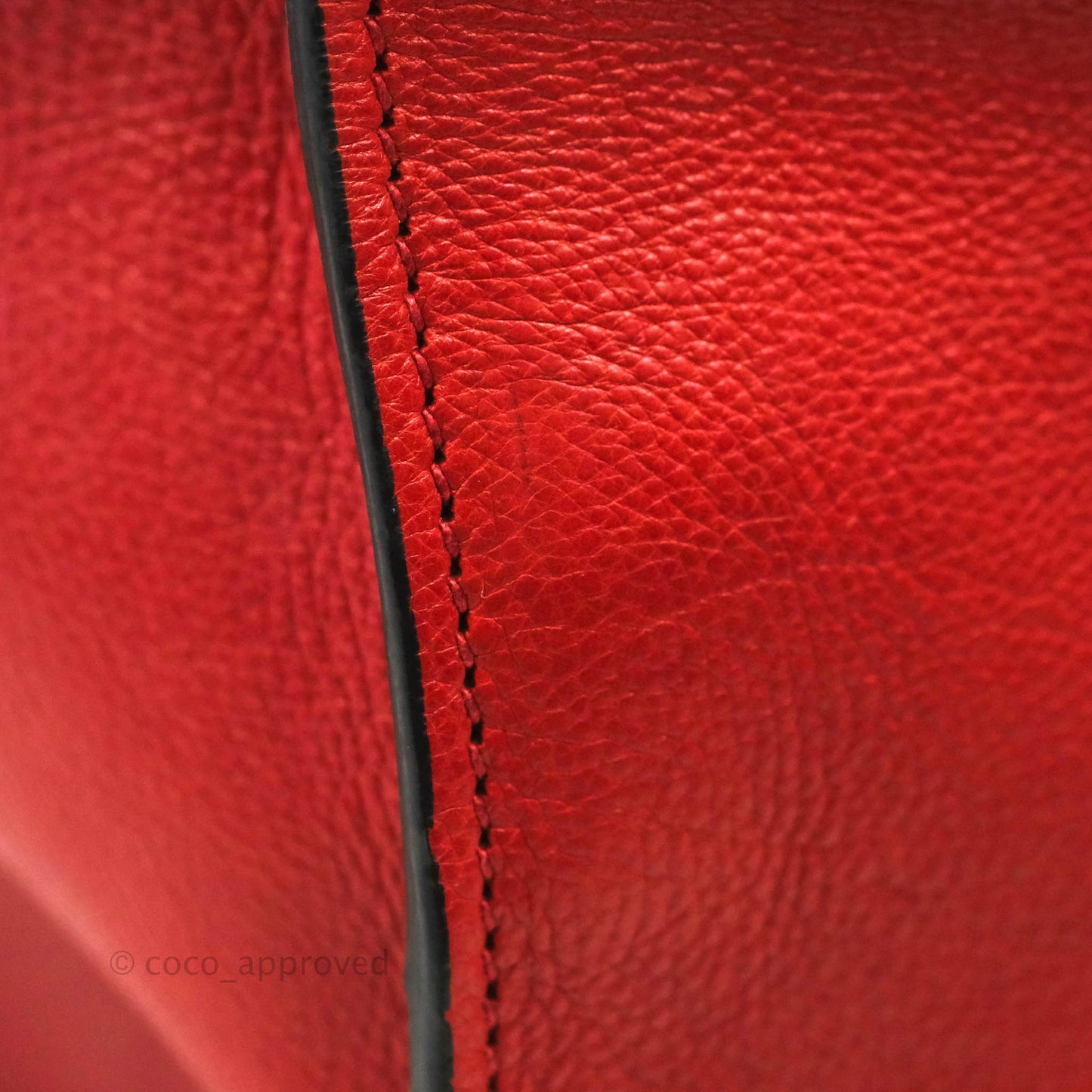 Prada Glace Calf Twin Pocket Tote Red