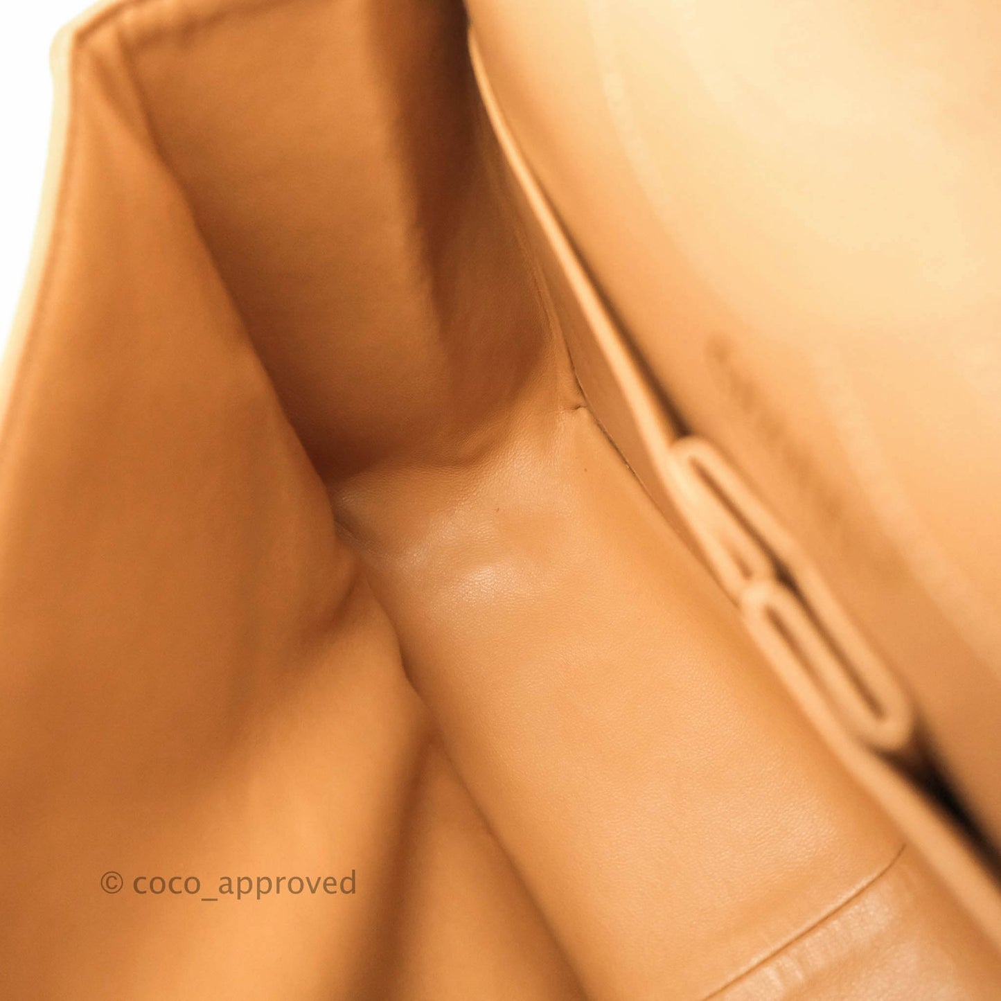 Chanel Quilted Reissue 227 Flap Beige Calfskin Aged Gold Hardware