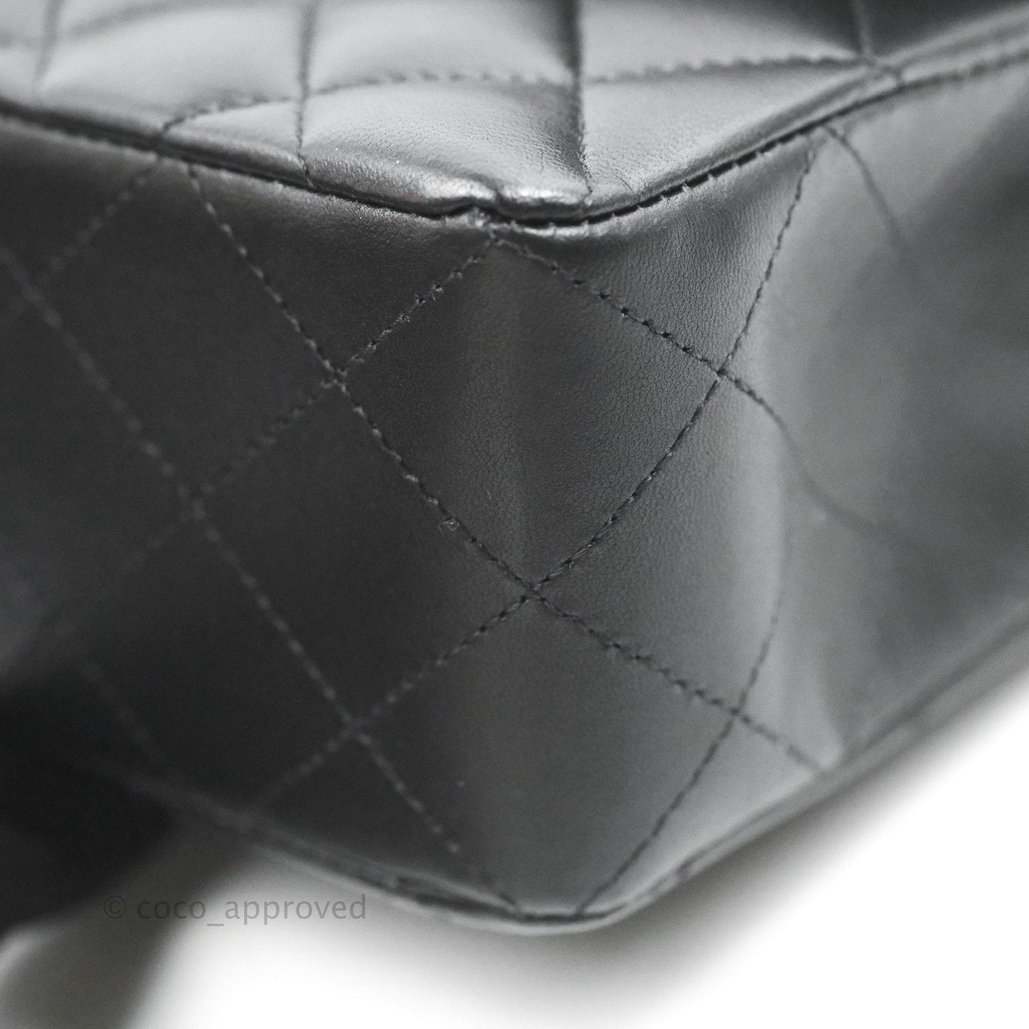 Chanel Small Classic Quilted Flap Black Lambskin Gold Hardware