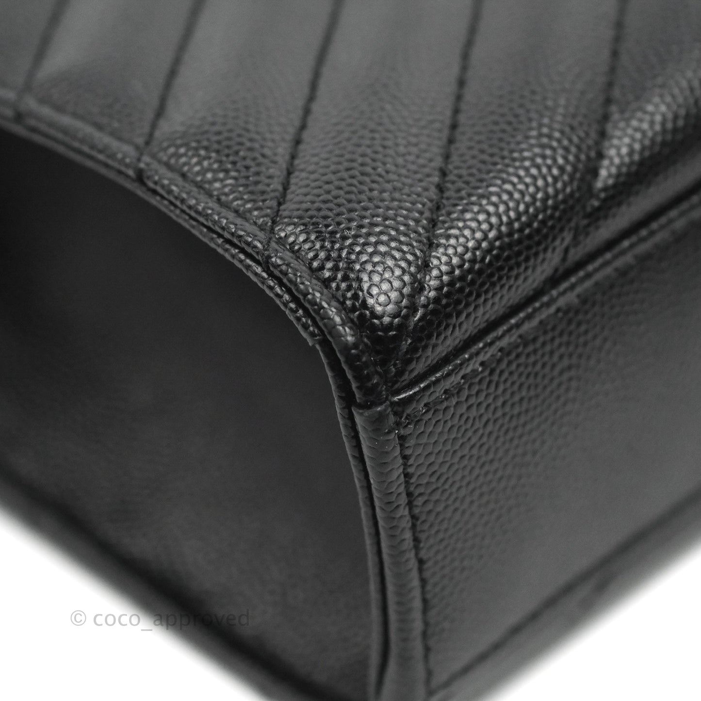 Saint Laurent Envelope Medium Black Caviar Gold Hardware