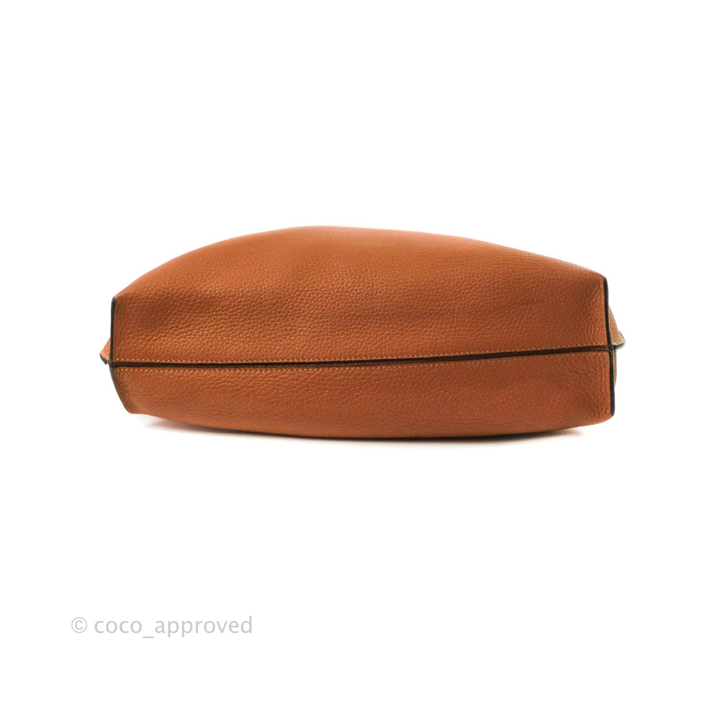Loewe Vertical Strap Tote Tan Grained Leather