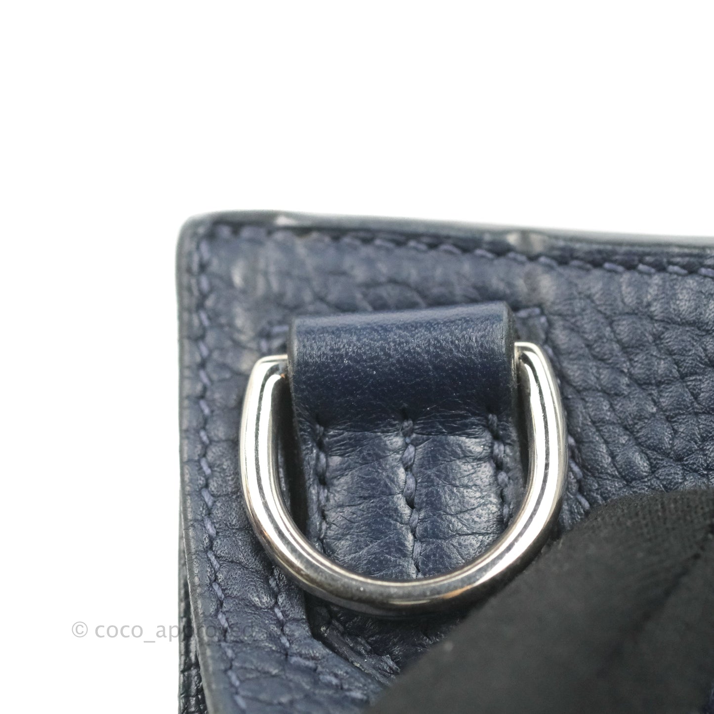 Hermes Jypsiere 28 Togo Midnight Blue Palladium Hardware