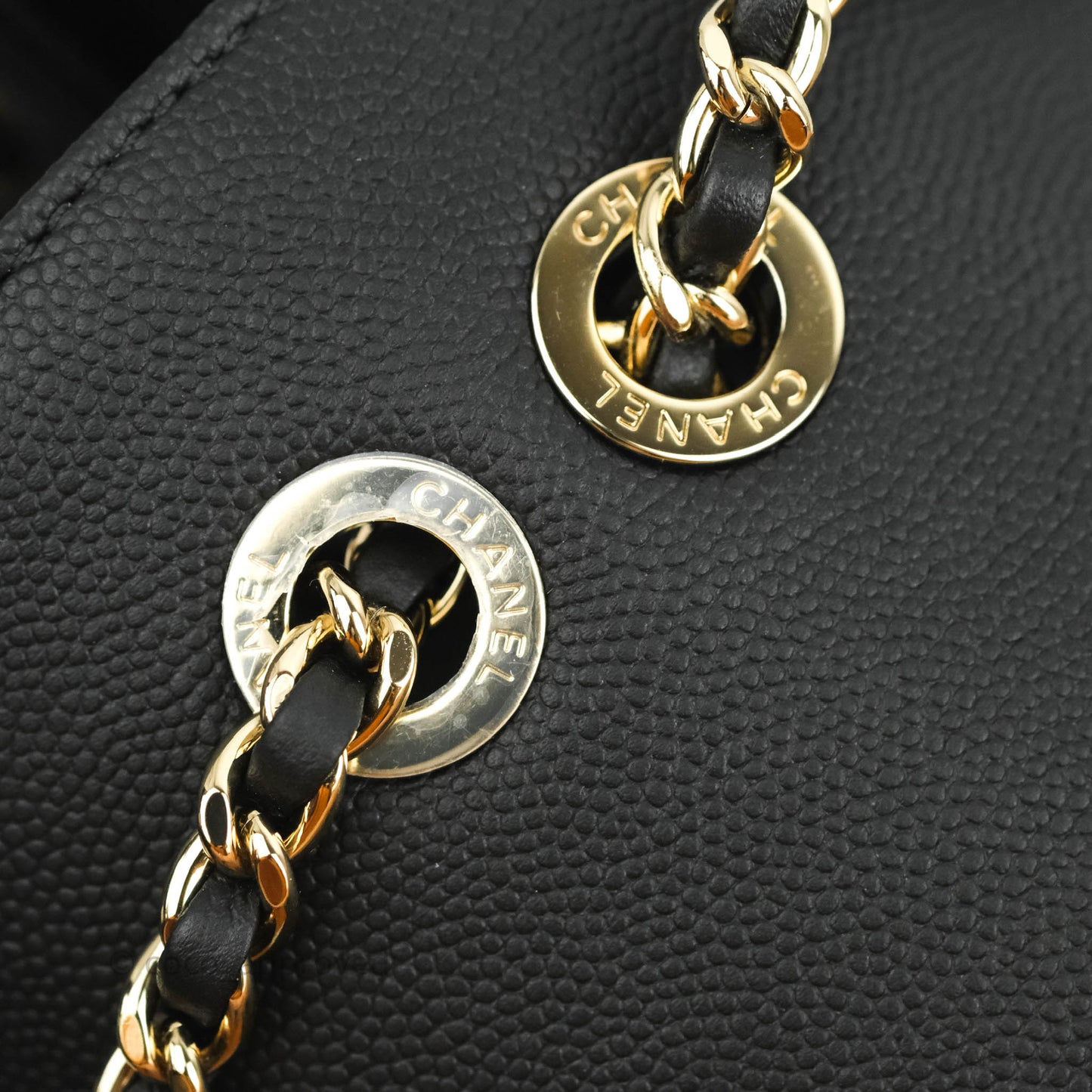 Chanel Quilted Business Affinity Backpack Black Caviar Gold Hardware