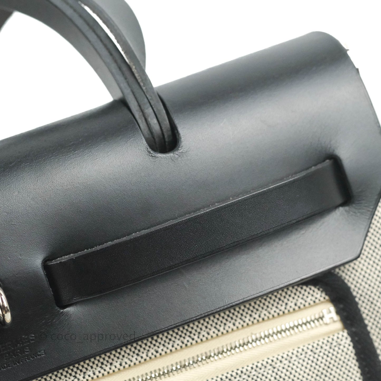 Hermès Herbag Zip 31 Black Pegasus Pop Canvas Palladium Hardware
