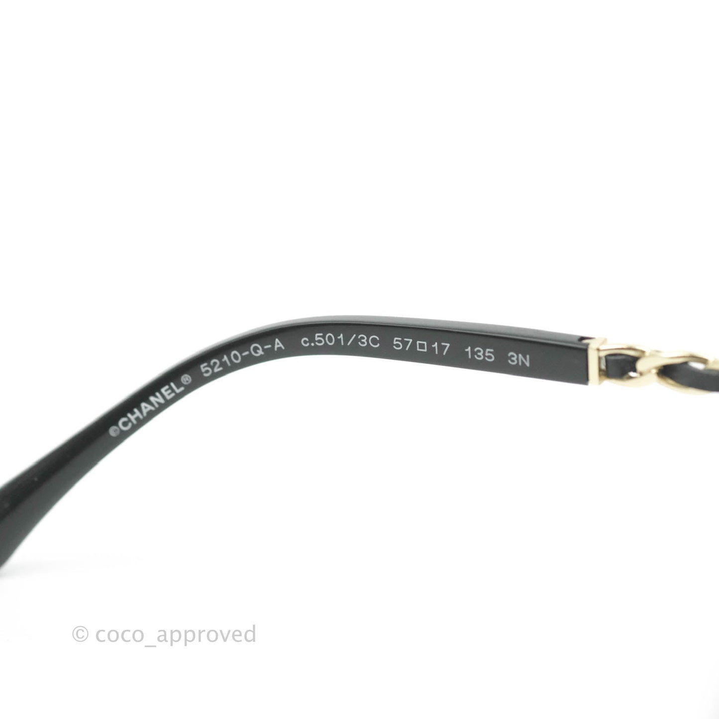 Chanel Square Chainlink Gradient Grey Lenses Sunglasses
