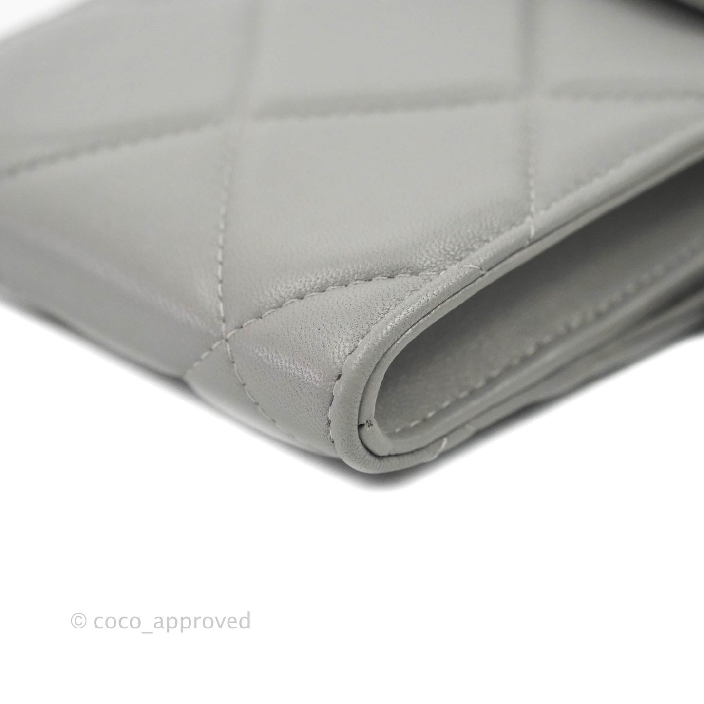 Chanel 19 Phone Holder Grey Mixed Hardware
