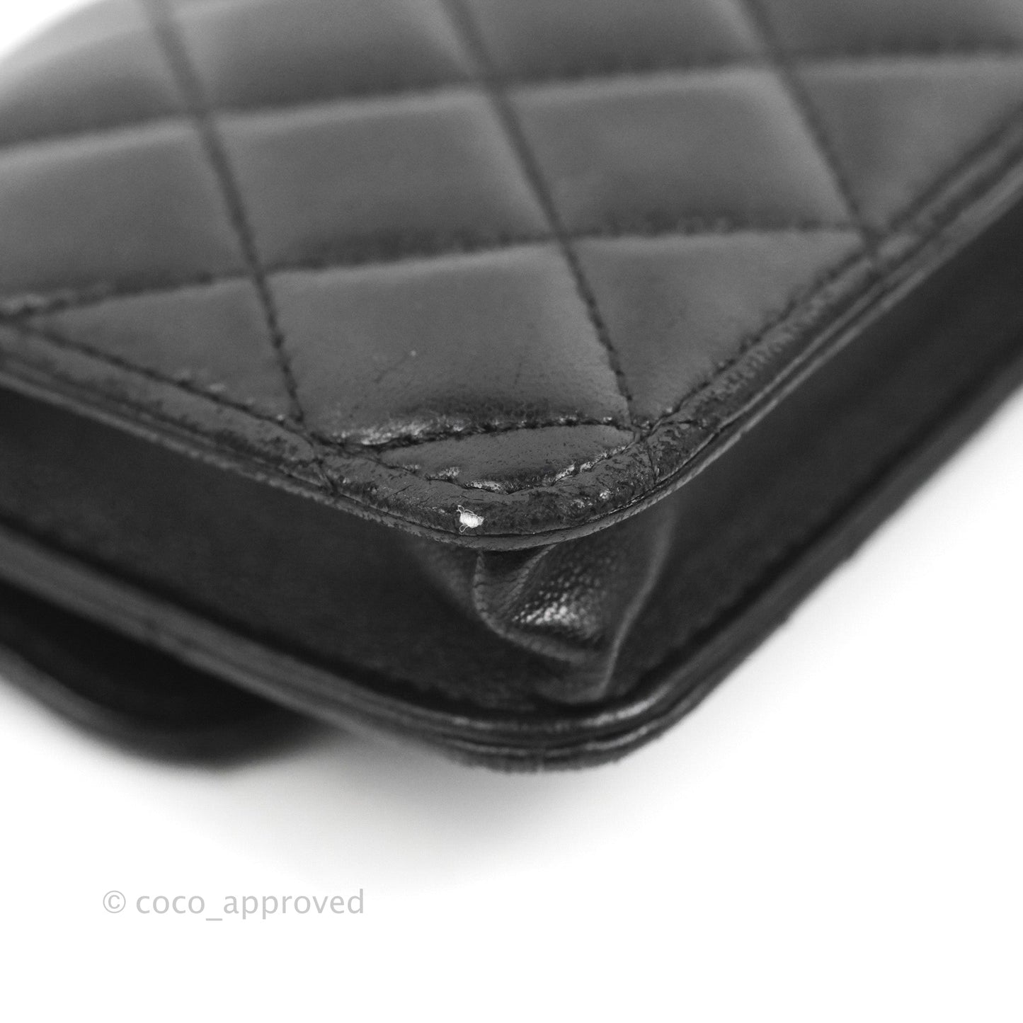 Chanel Mini Pearl Crush Clutch With Chain Belt Black Lambskin Aged Gold Hardware