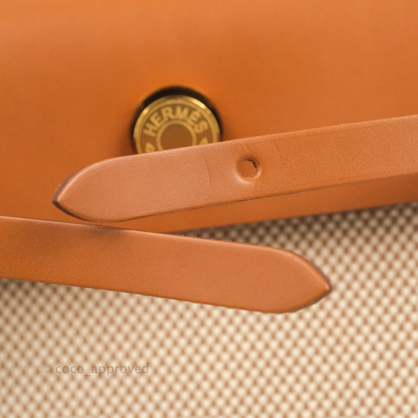Hermès Herbag Zip 31 Retourne Criss Viking Ecru-Beige/Fauve Canvas Gold Hardware