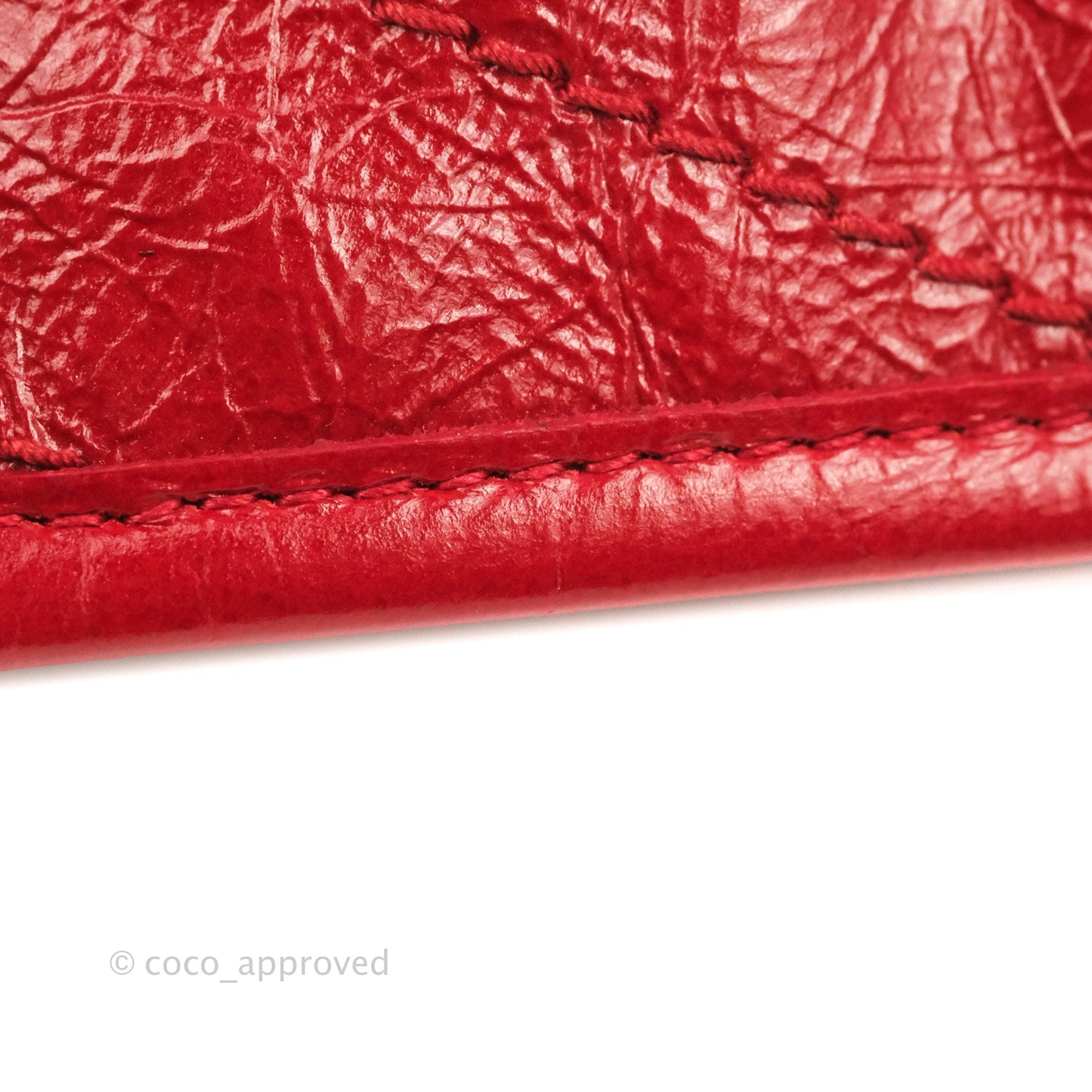 Saint Laurent Medium Crinkled Calfskin Matelasse Monogram Niki Chain Satchel Red Ruthenium Hardware